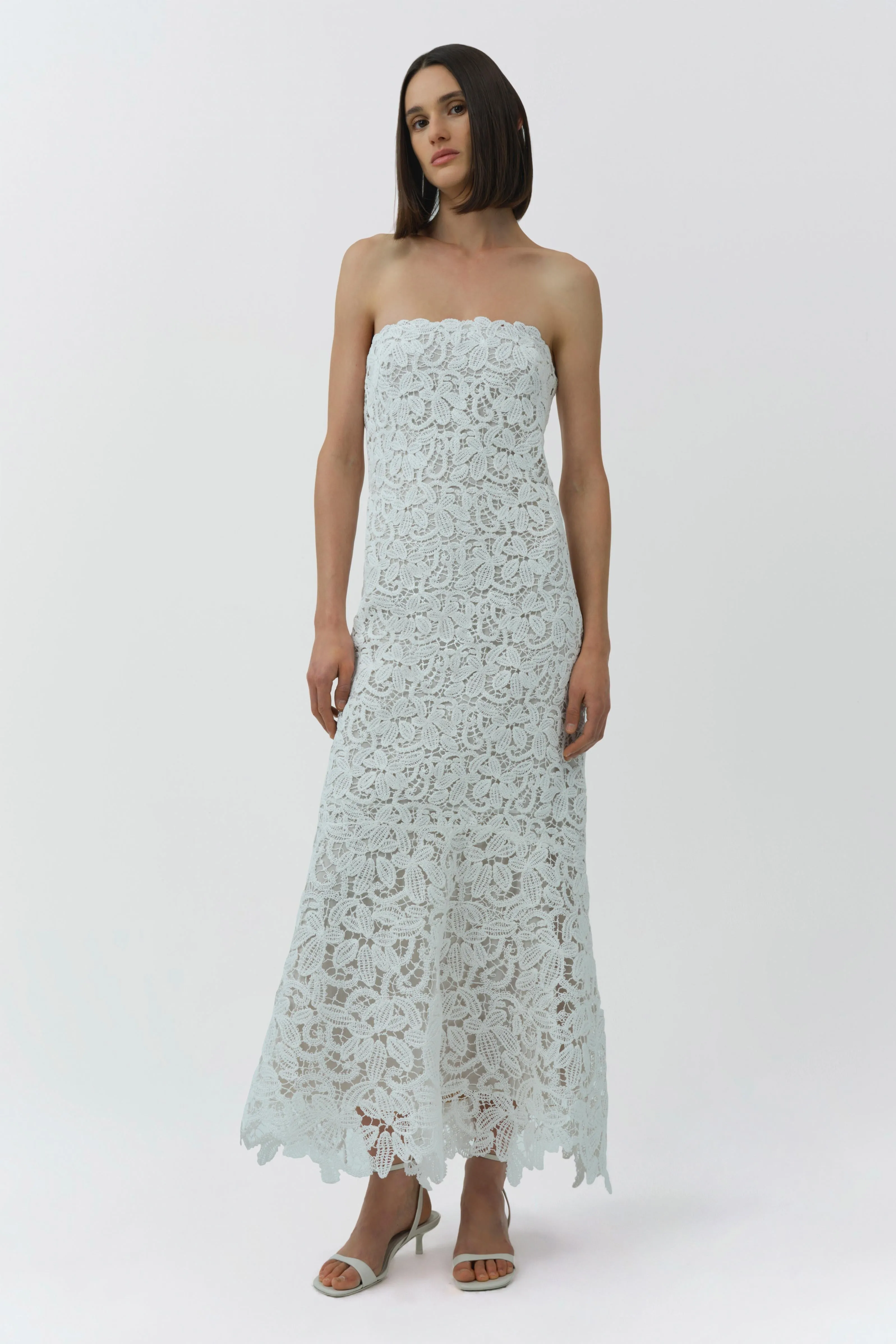 Sera Floral Raffia Bustier Midi Dress sold by Simkhai product image thumbnail 4