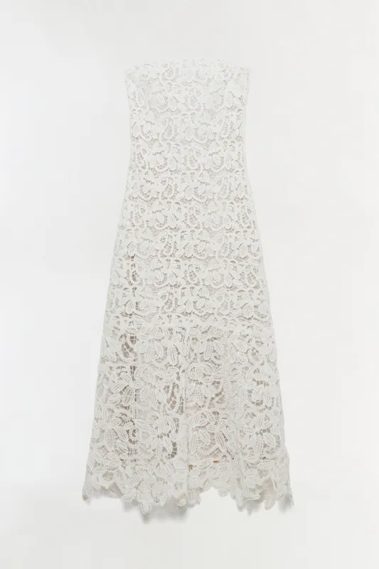 Sera Floral Raffia Bustier Midi Dress made by Simkhai