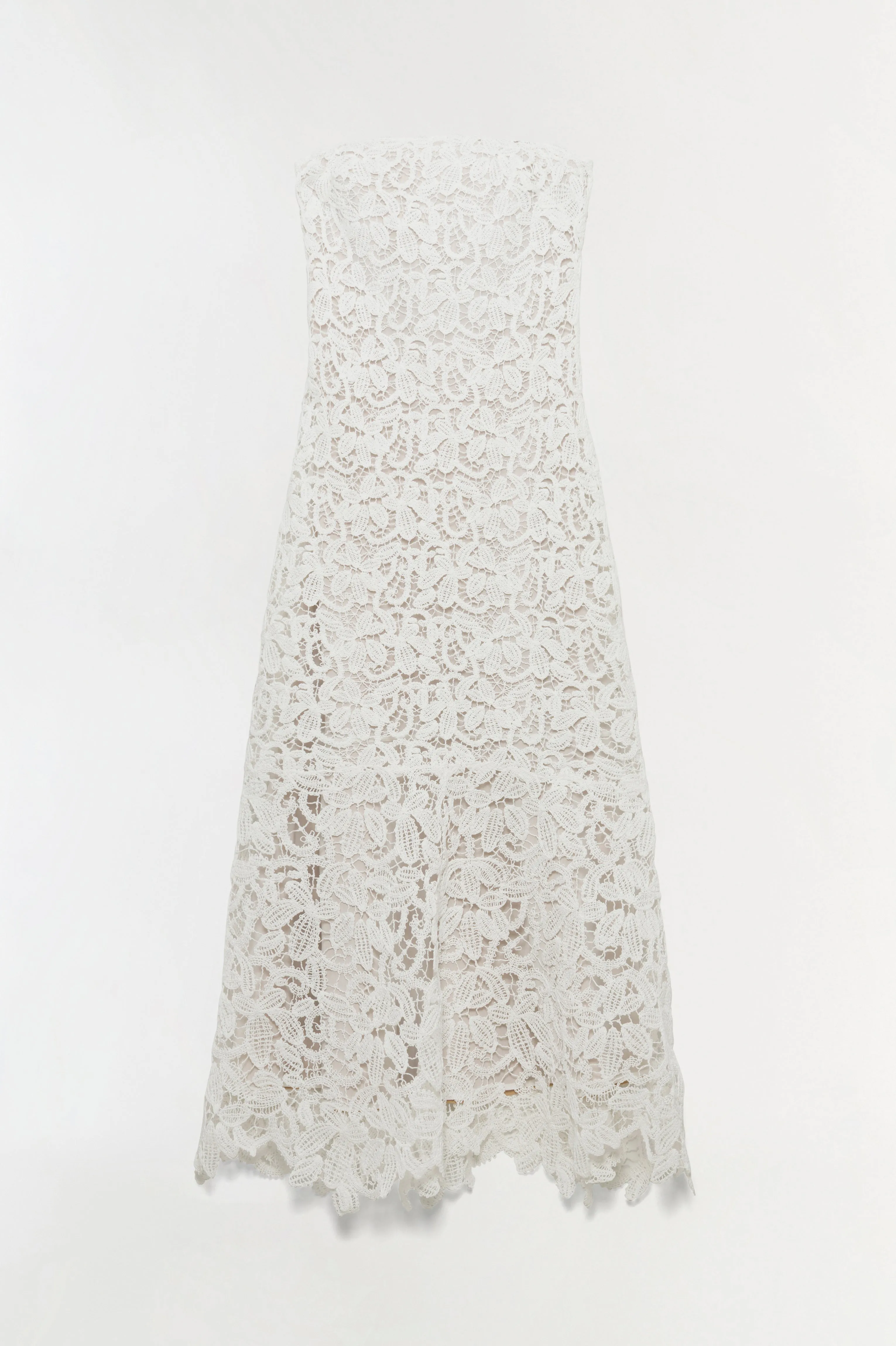 Sera Floral Raffia Bustier Midi Dress sold by Simkhai