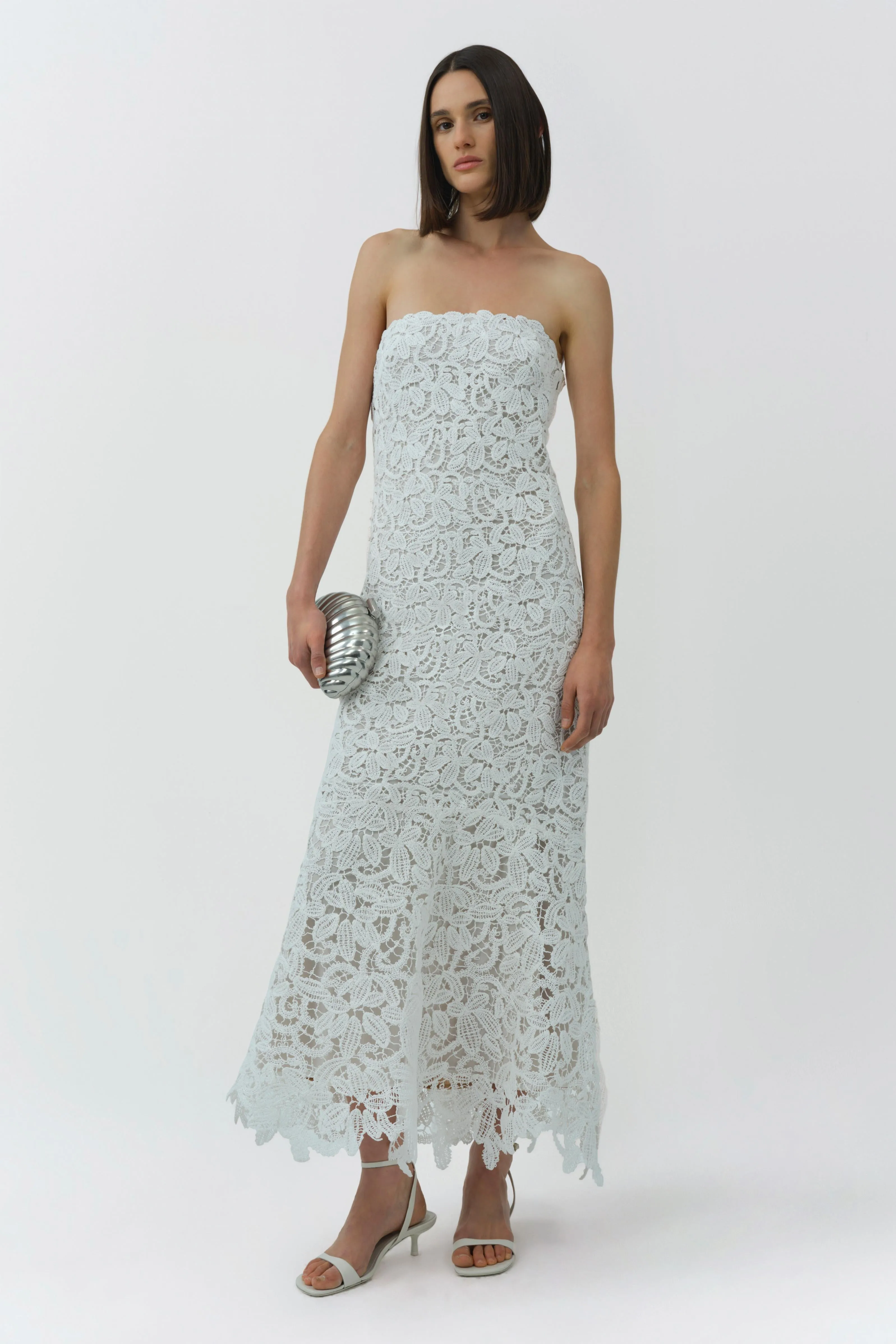 Sera Floral Raffia Bustier Midi Dress sold by Simkhai product image thumbnail 2