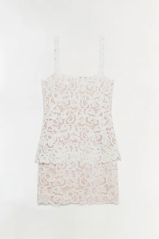 Rylin Floral Raffia Mini Dress made by Simkhai
