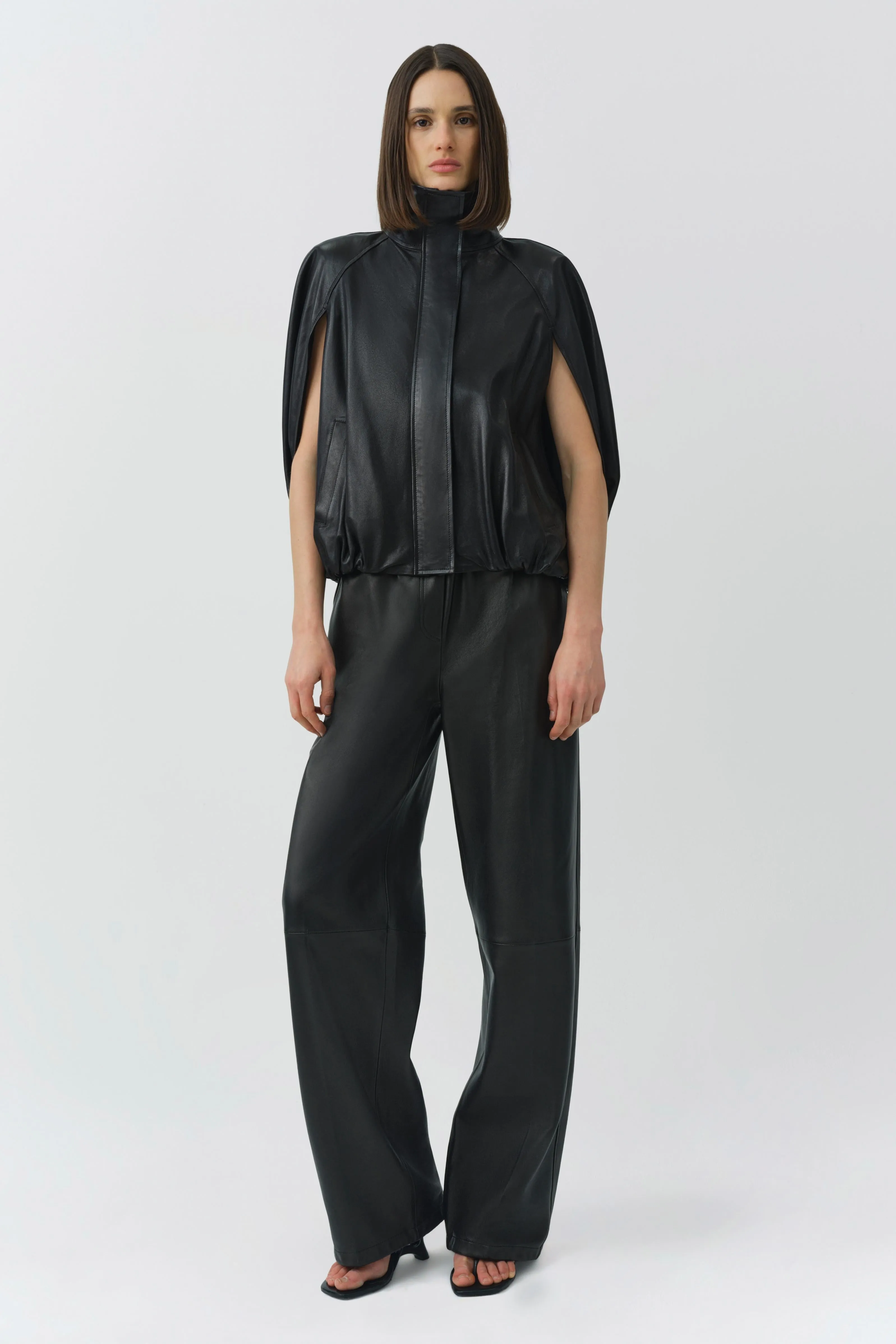 Jada Leather Cape Jacket sold by Simkhai product image thumbnail 2