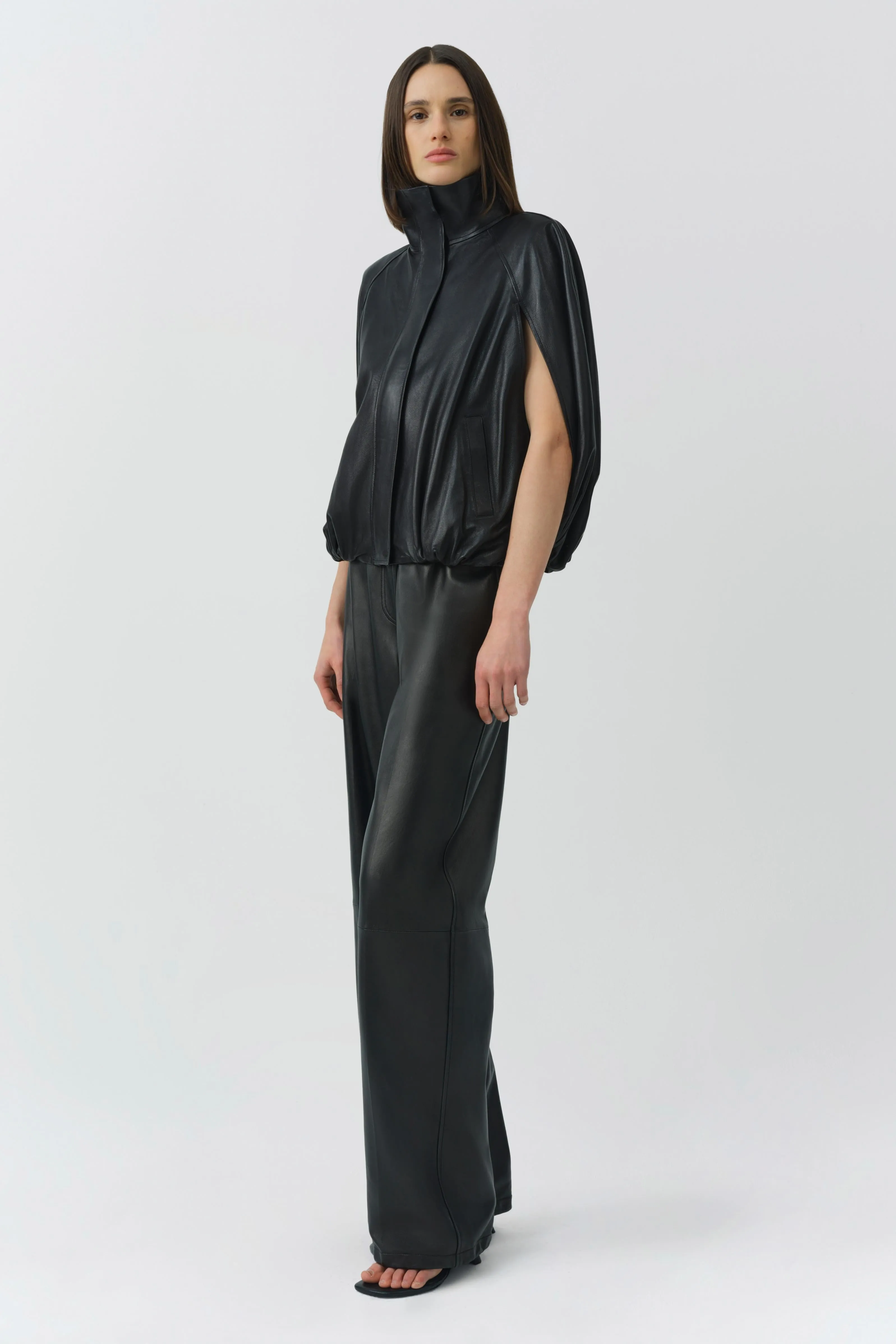Jada Leather Cape Jacket sold by Simkhai product image thumbnail 4