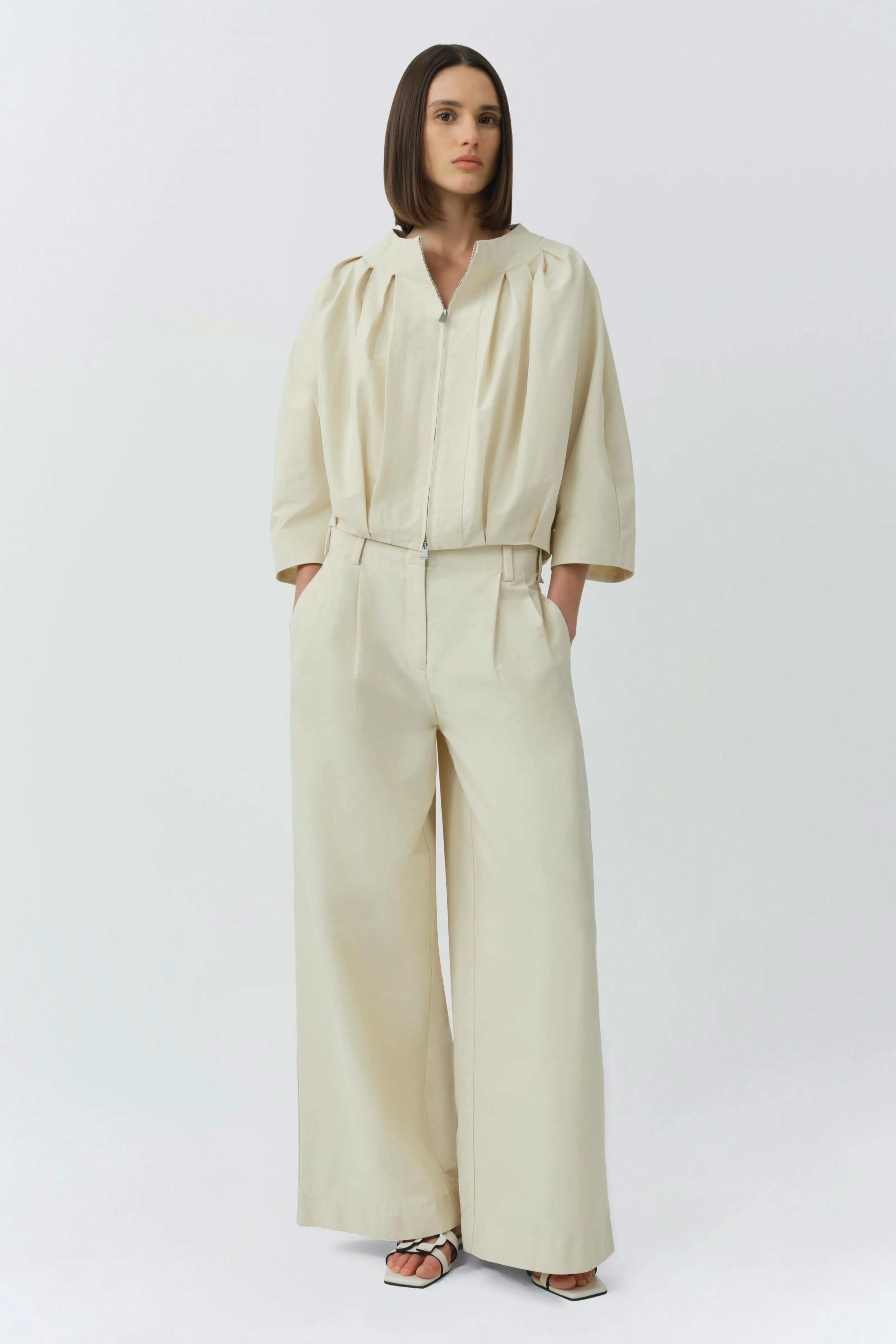Leroy Pleated Wide Leg Pant sold by Simkhai product image thumbnail 2