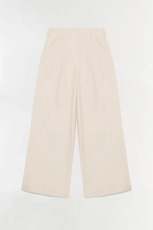 Leroy Pleated Wide Leg Pant made by Simkhai