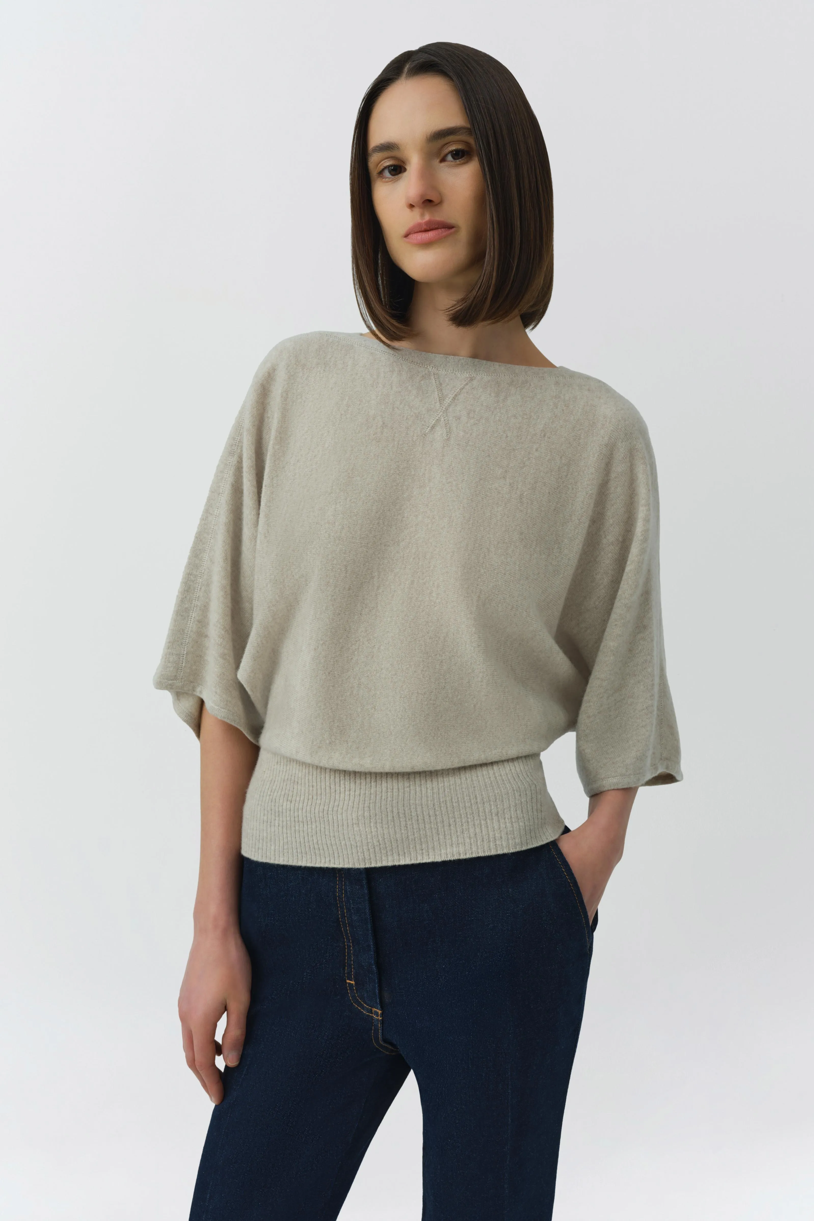 Shai Cashmere Dolman Boxy Tee sold by Simkhai product image thumbnail 3
