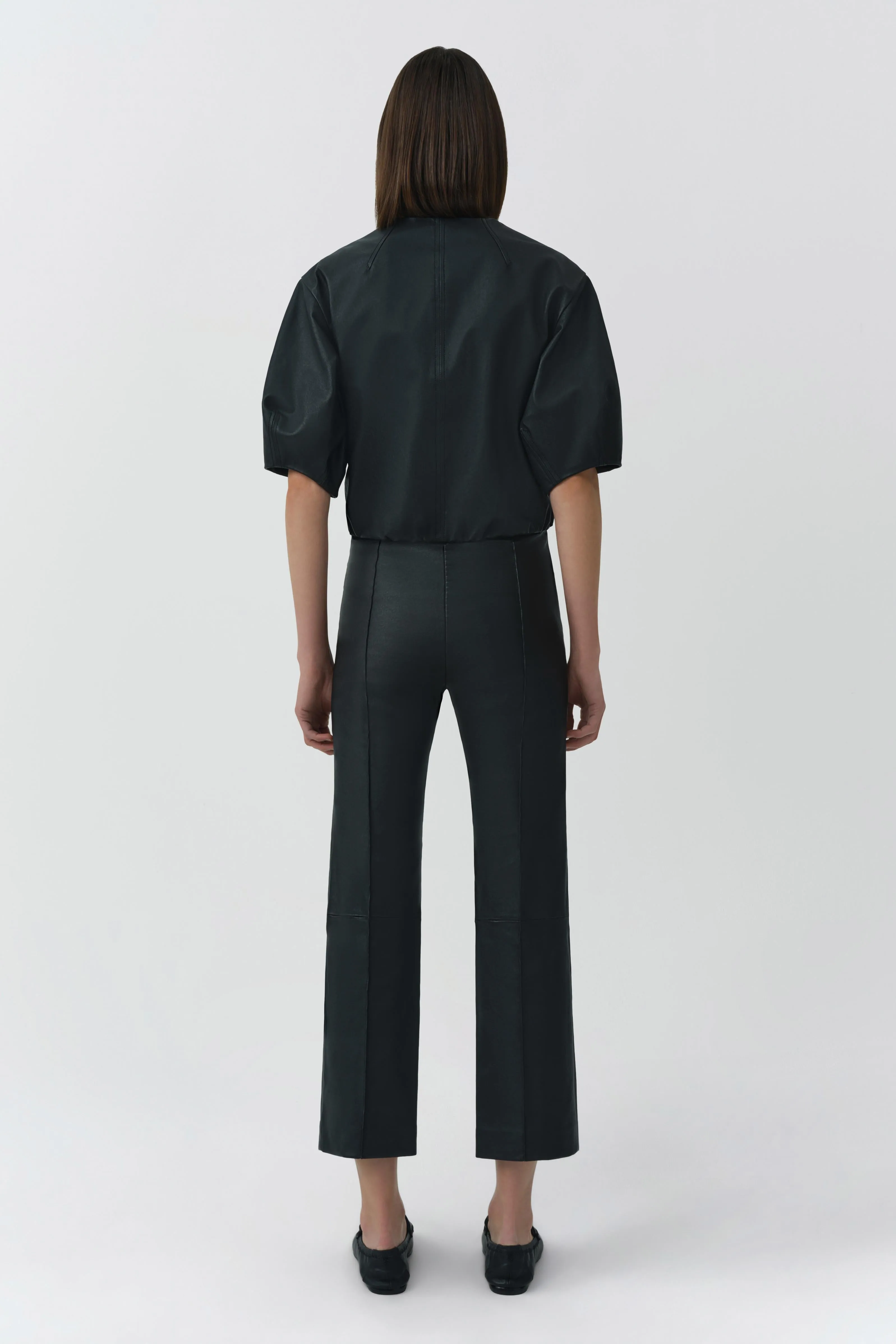 Veda Cropped Leather Pant sold by Simkhai product image thumbnail 4