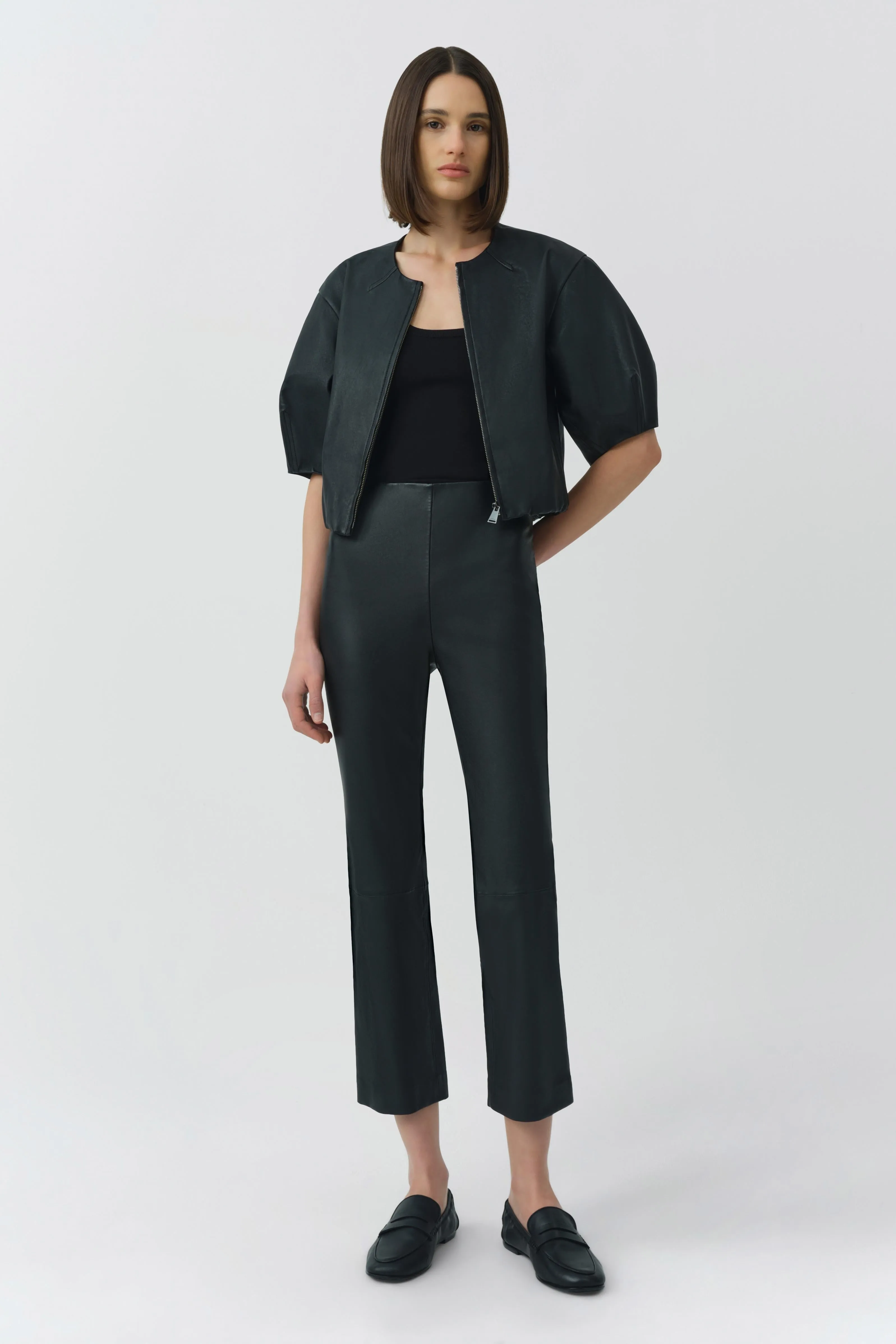 Veda Cropped Leather Pant sold by Simkhai product image thumbnail 2