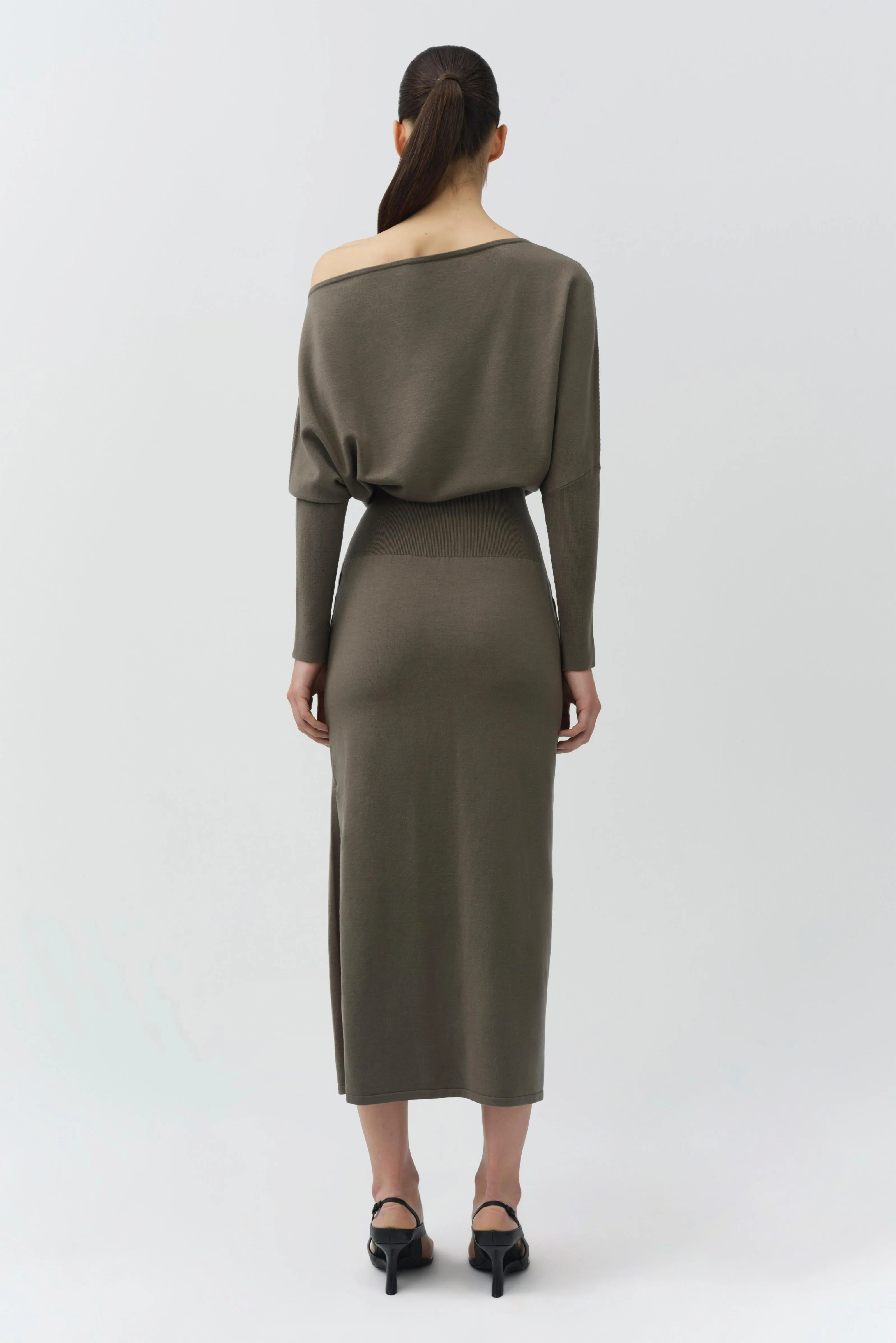 Janese Off Shoulder Knit Midi Dress sold by Simkhai product image thumbnail 4