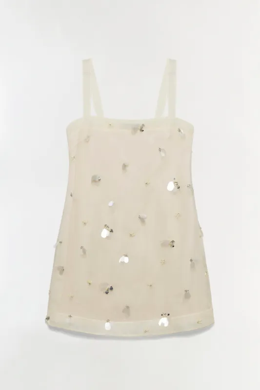 Sumi Embellished Organza Mini Dress made by Simkhai