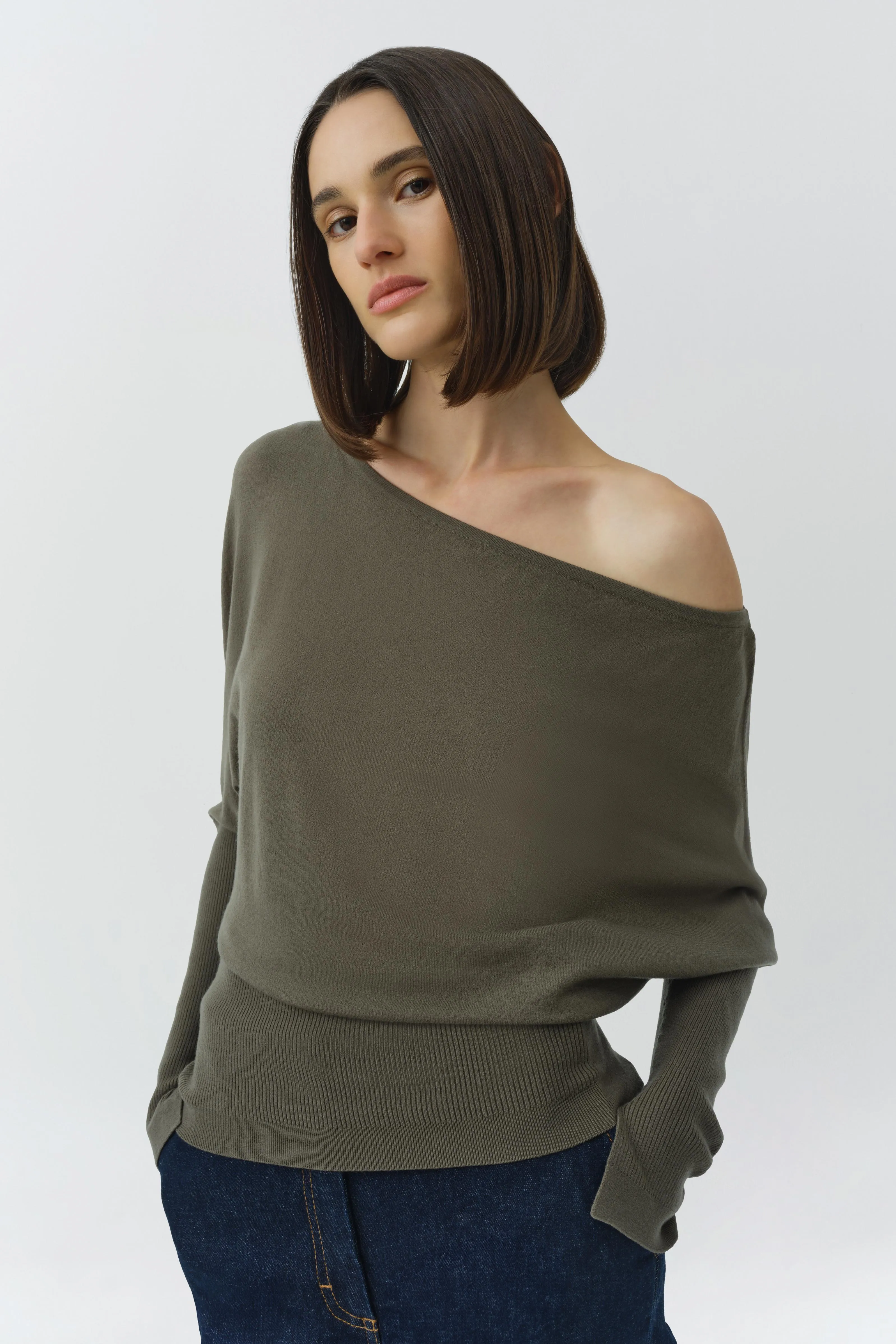 Lavina Off Shoulder Knit Sweater sold by Simkhai product image thumbnail 3