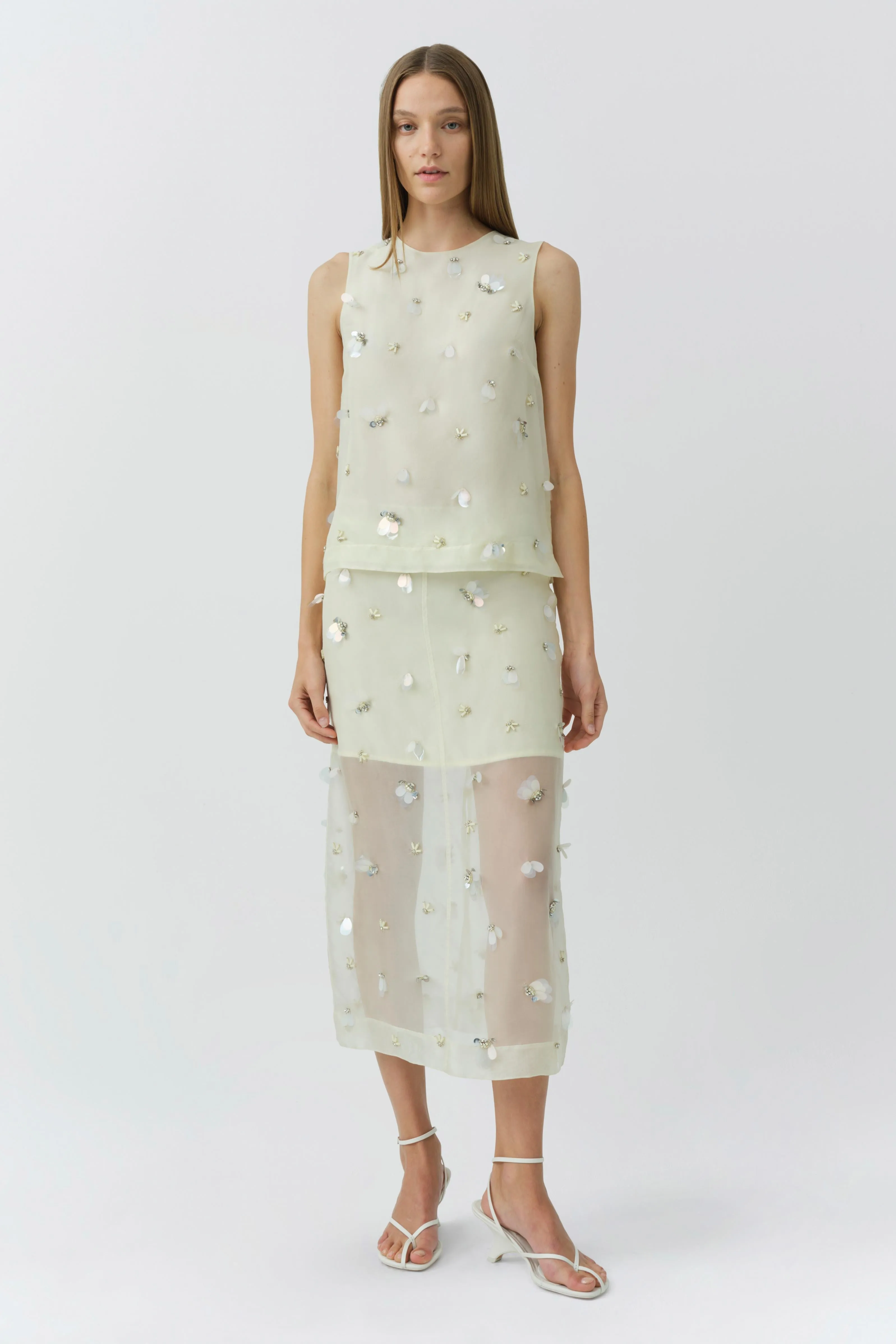 Celia Embellished Organza Top sold by Simkhai product image thumbnail 2