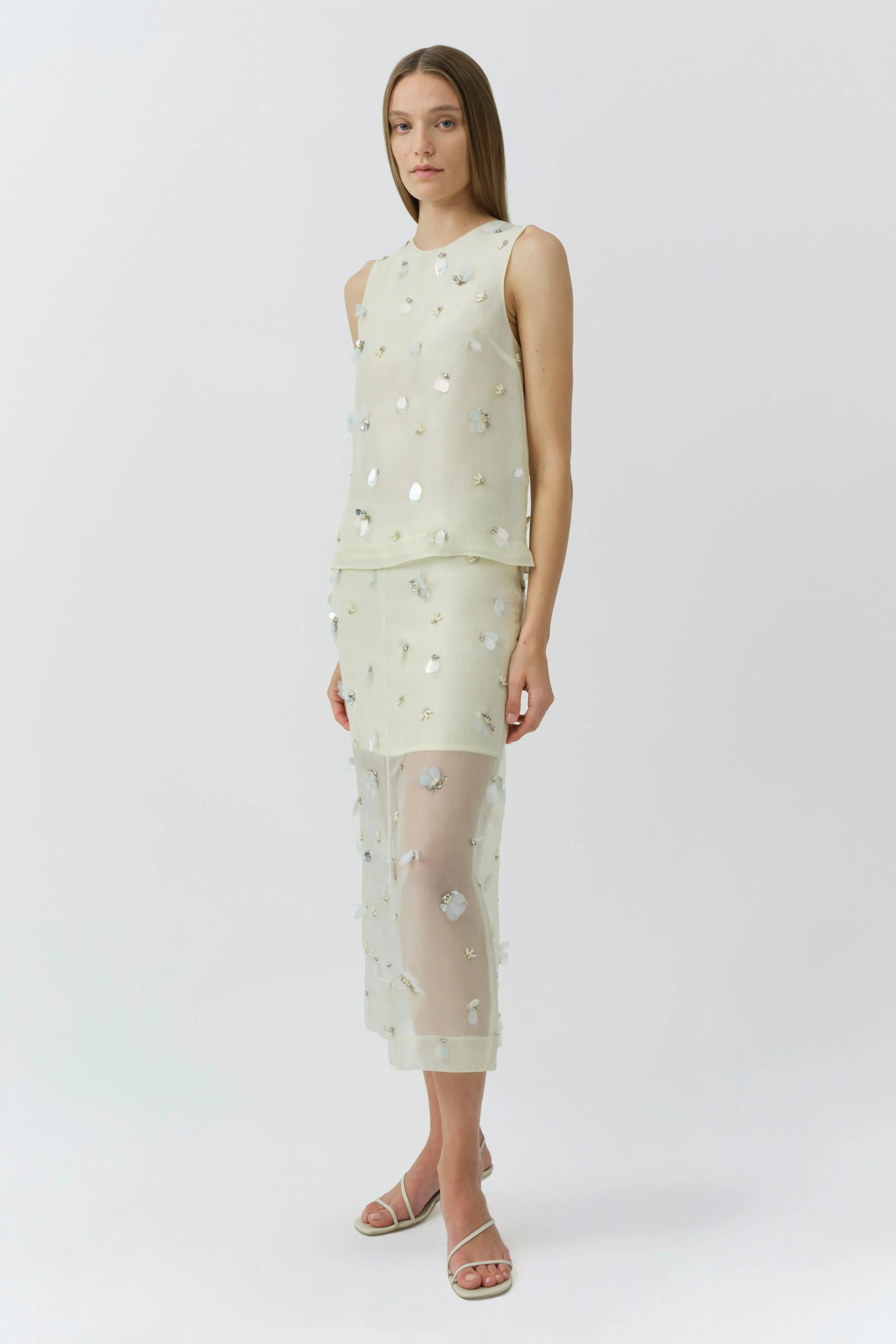 Celia Embellished Organza Top sold by Simkhai product image thumbnail 4