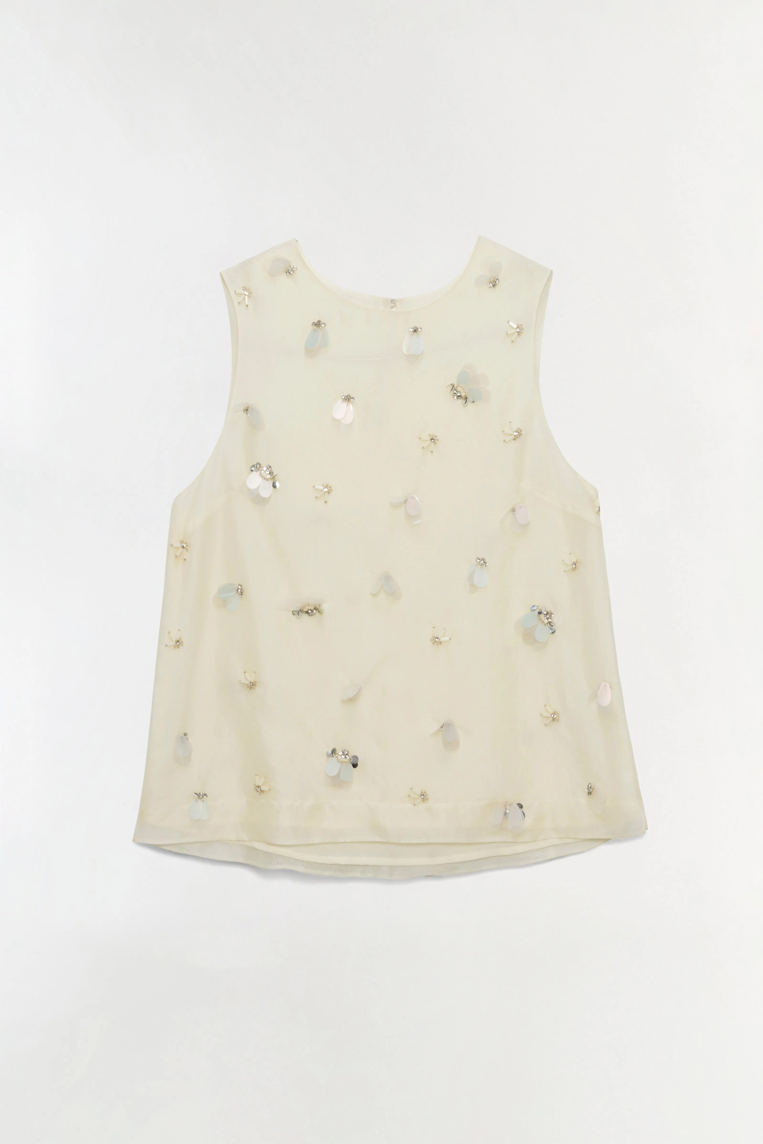 Celia Embellished Organza Top sold by Simkhai