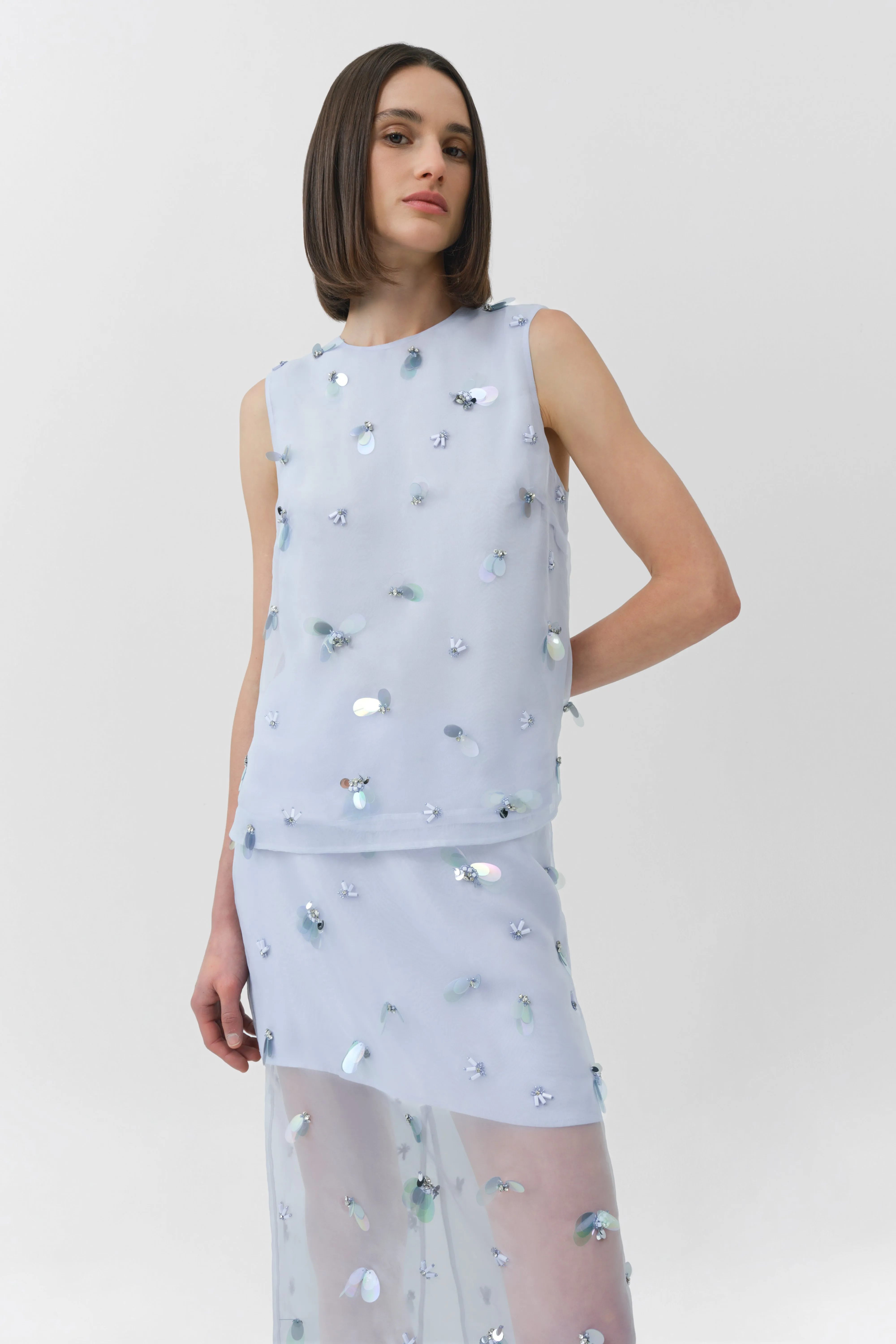 Celia Embellished Organza Top sold by Simkhai product image thumbnail 3
