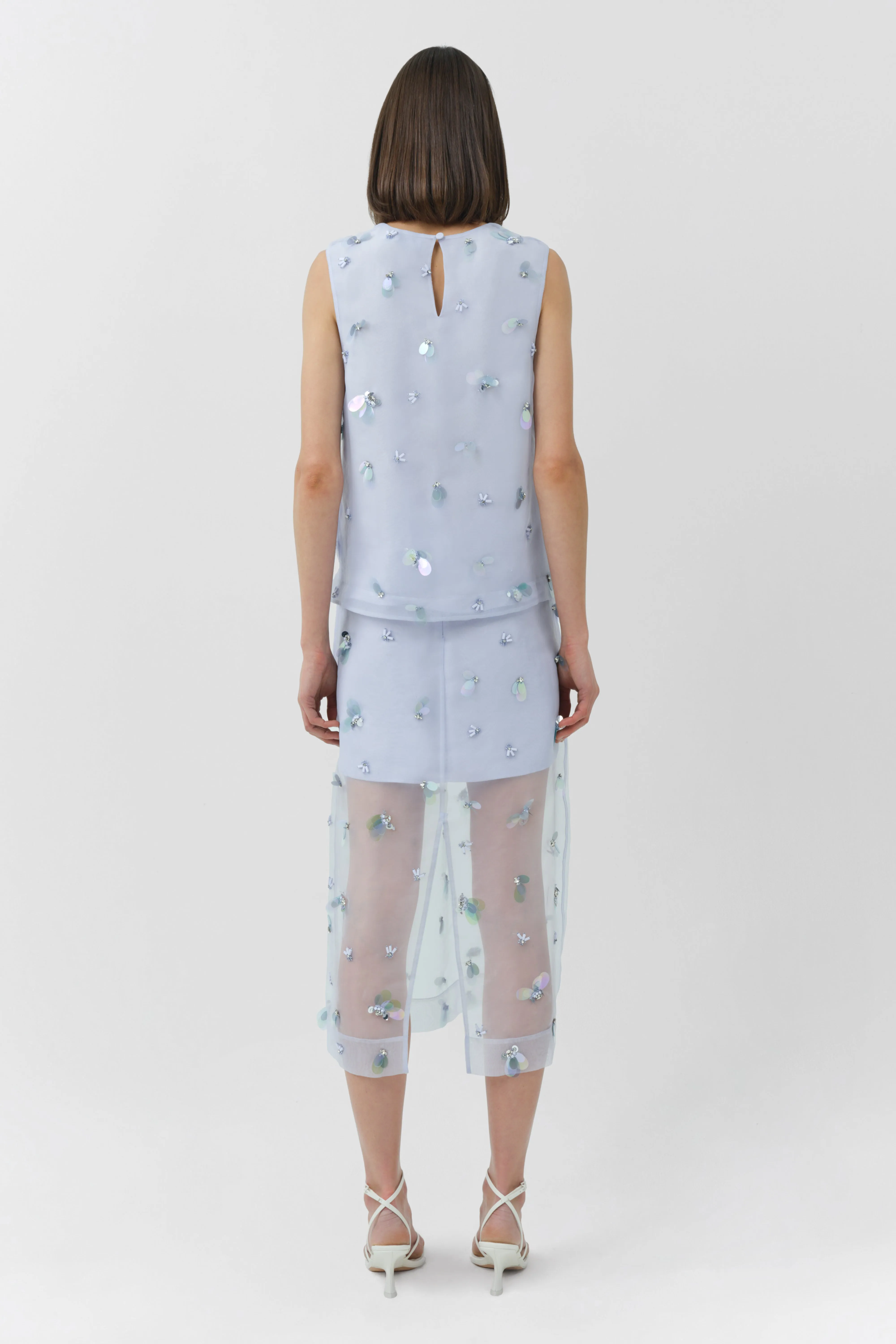 Celia Embellished Organza Top sold by Simkhai product image thumbnail 5