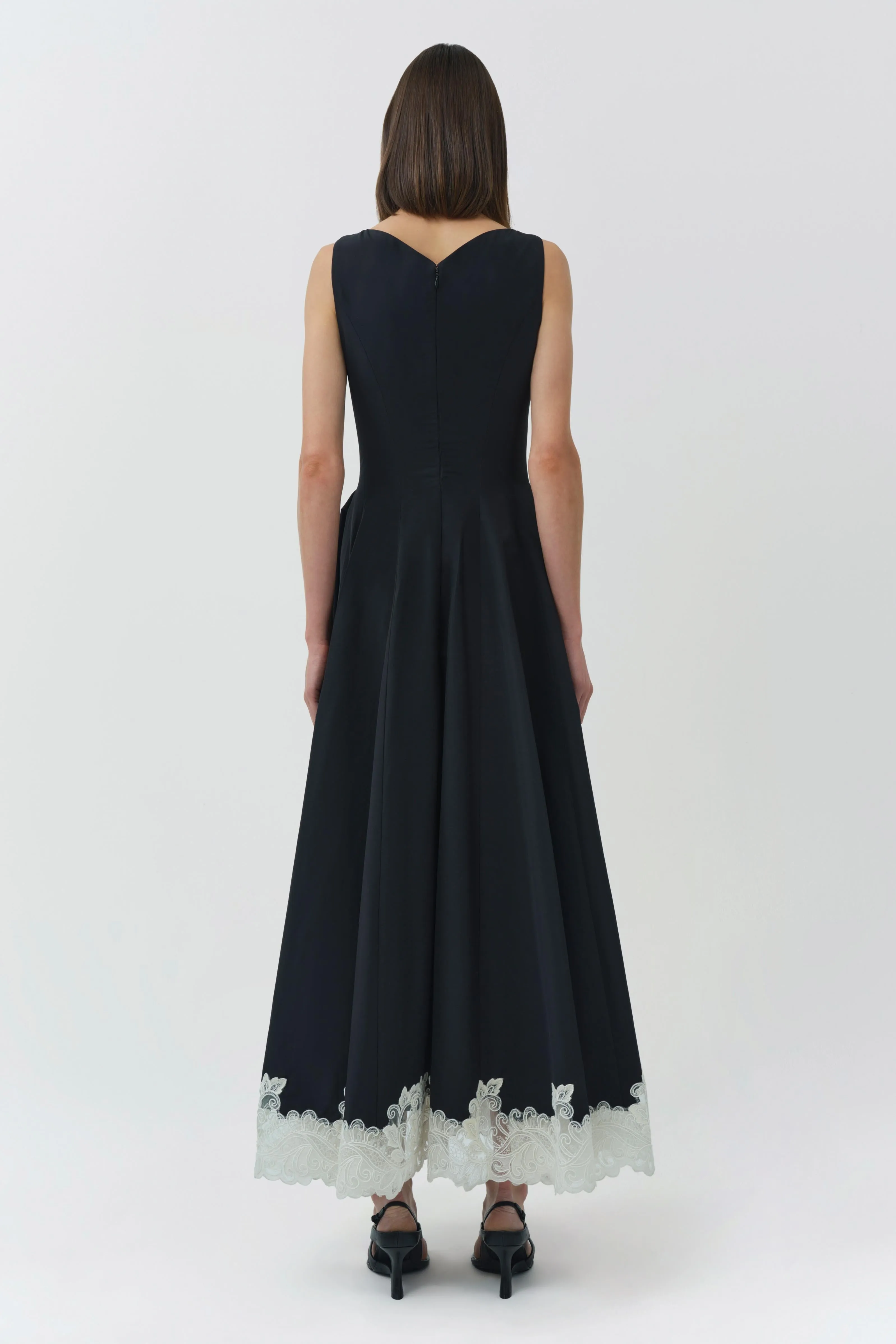 Mira Cotton Faille Lace Midi Dress sold by Simkhai product image thumbnail 5