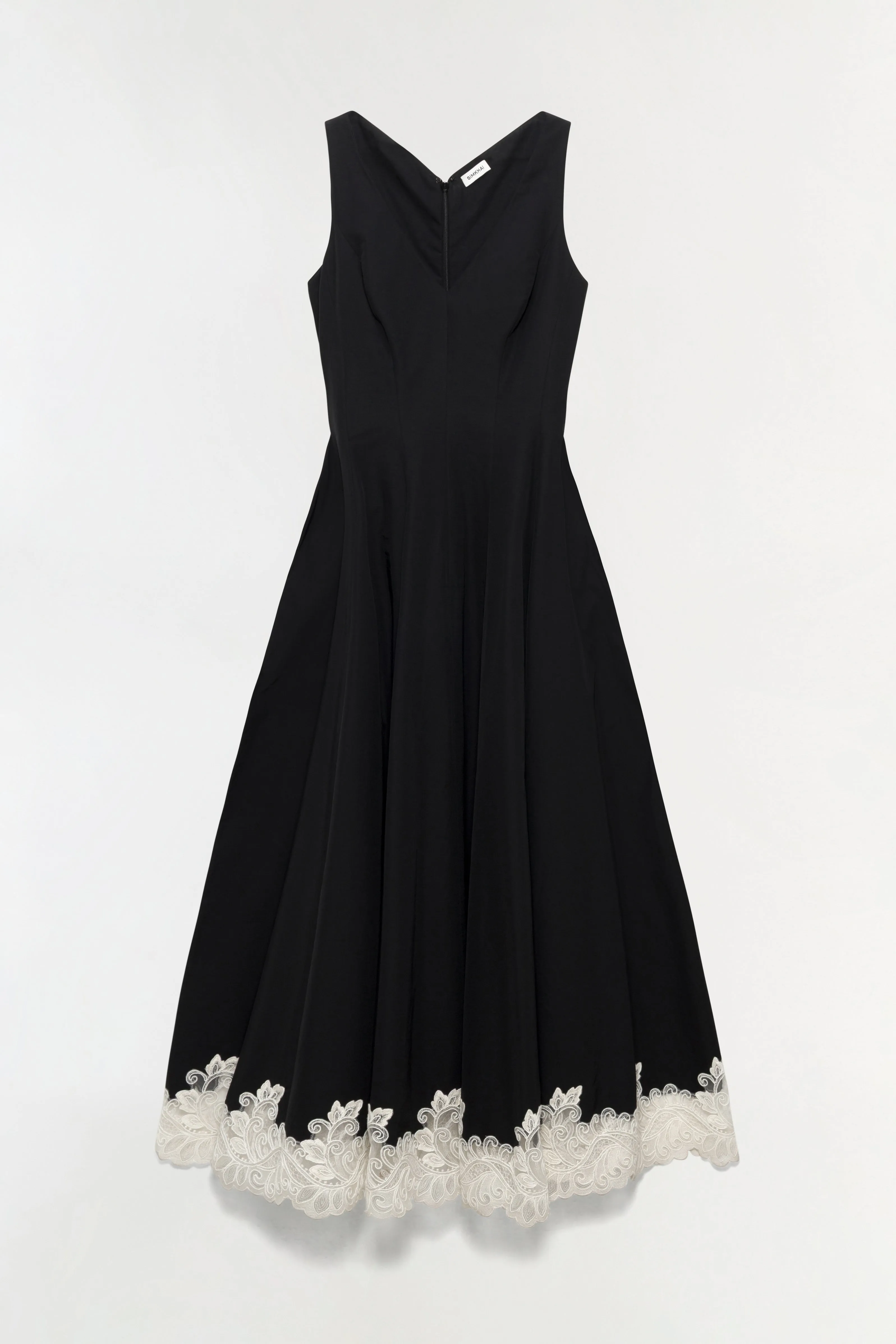 Mira Cotton Faille Lace Midi Dress sold by Simkhai