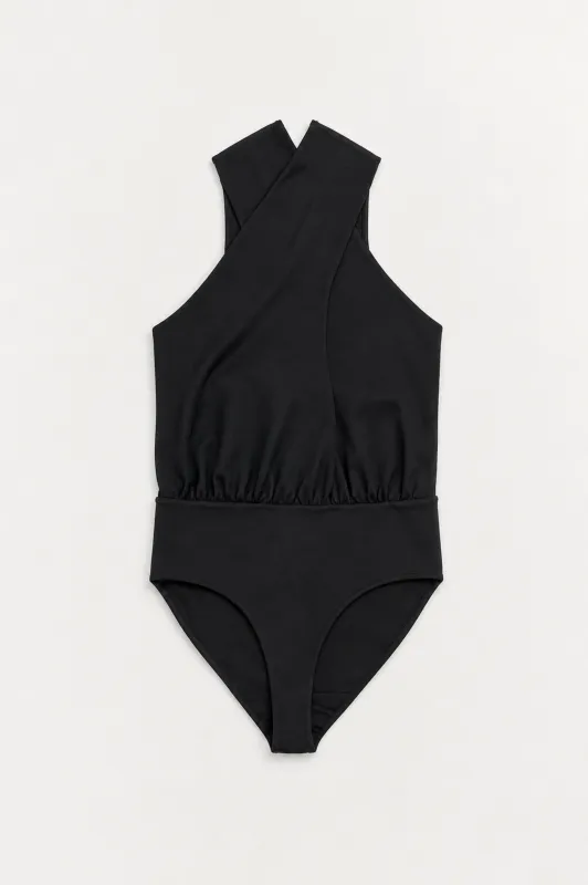 Juno Knit Halter Bodysuit made by Simkhai