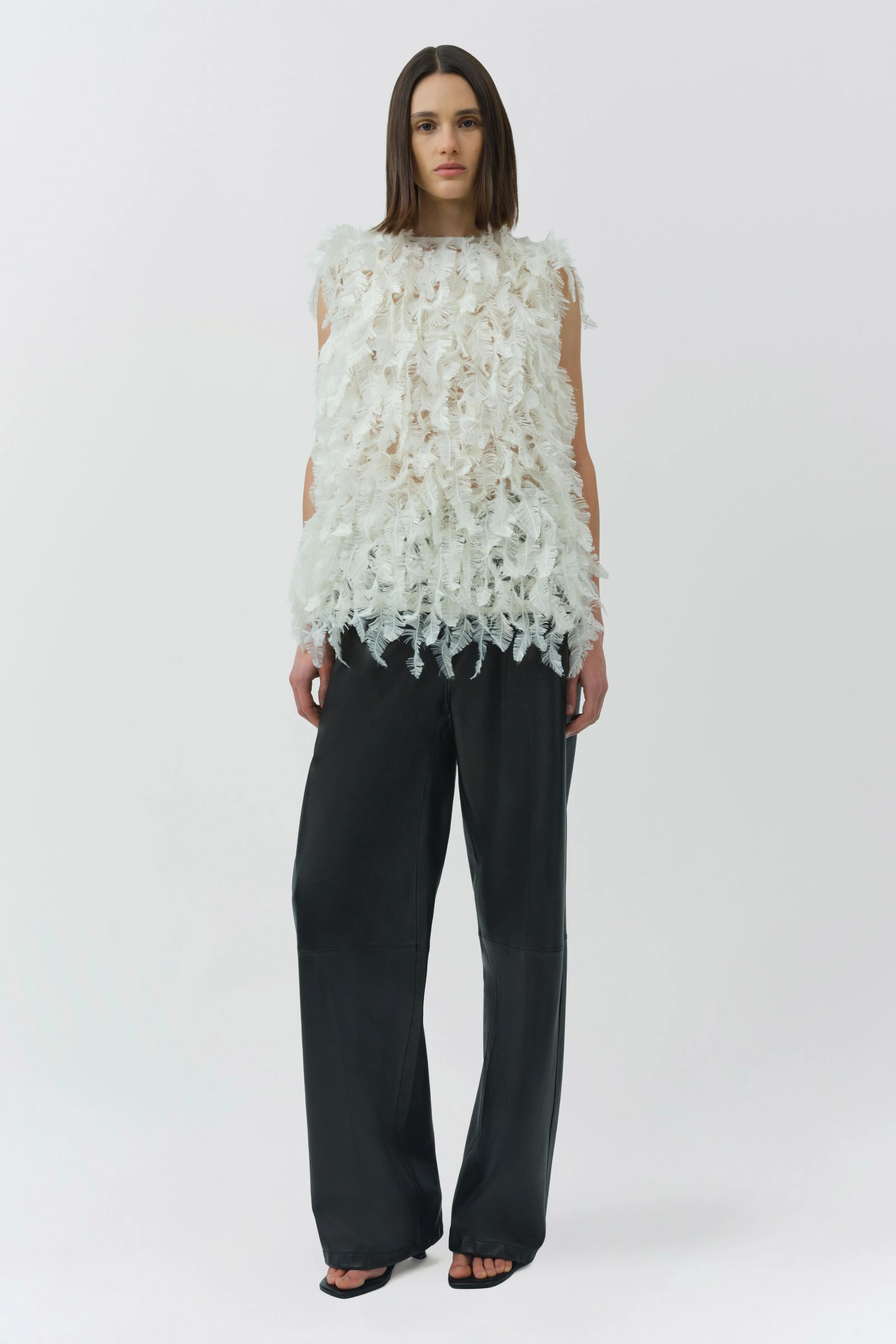 Fei Feathery Satin Top sold by Simkhai product image thumbnail 2
