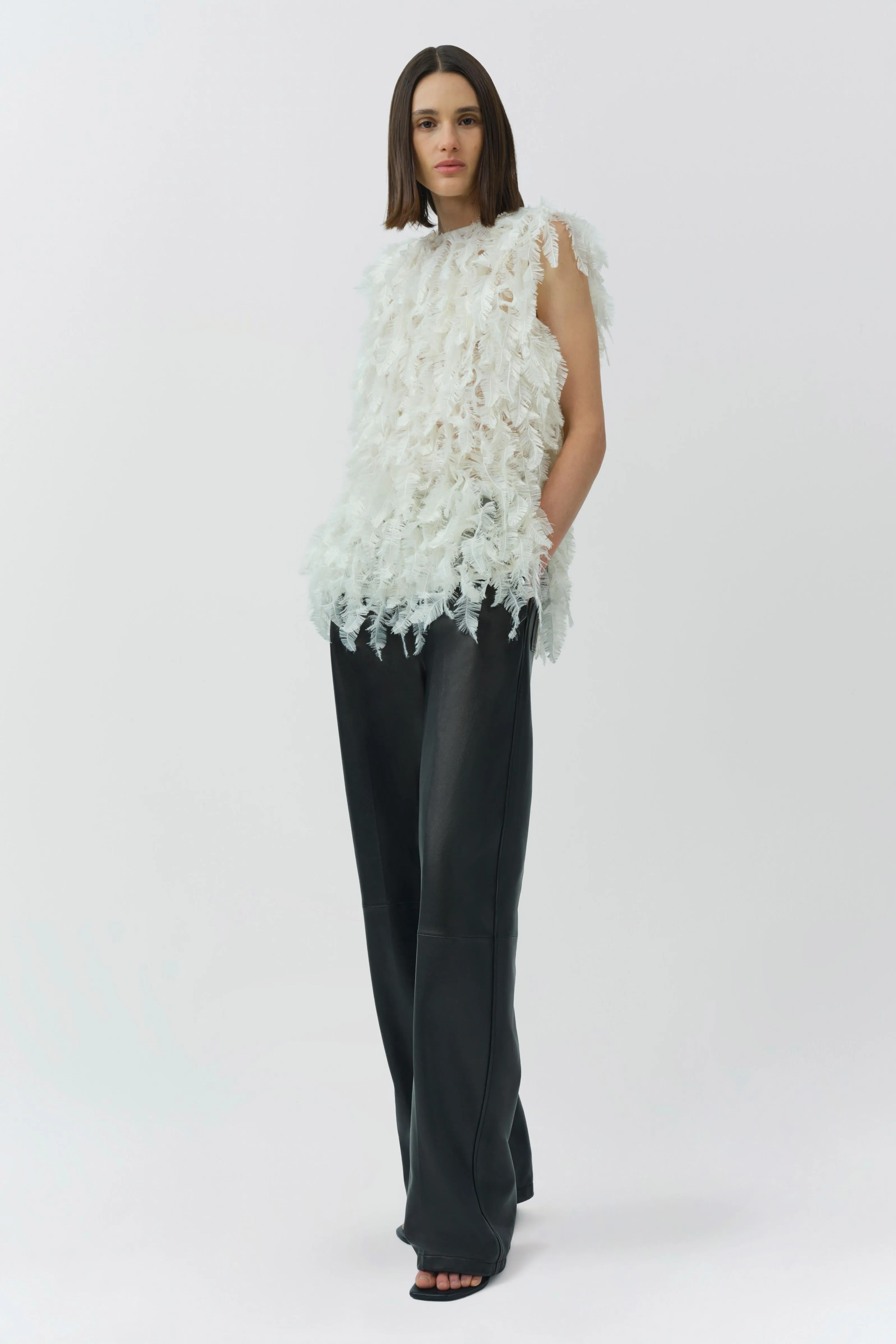 Fei Feathery Satin Top sold by Simkhai product image thumbnail 4