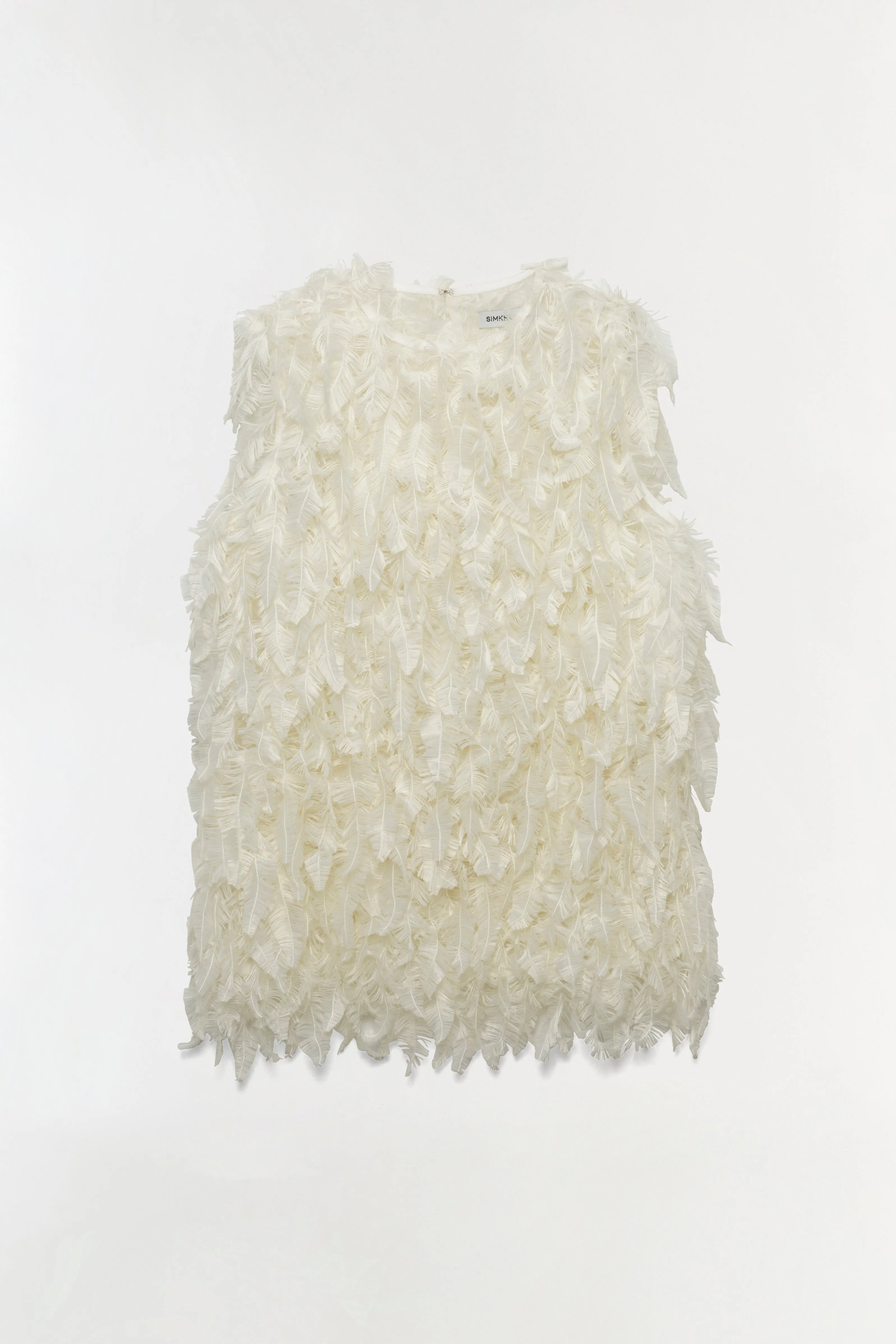 Fei Feathery Satin Top sold by Simkhai