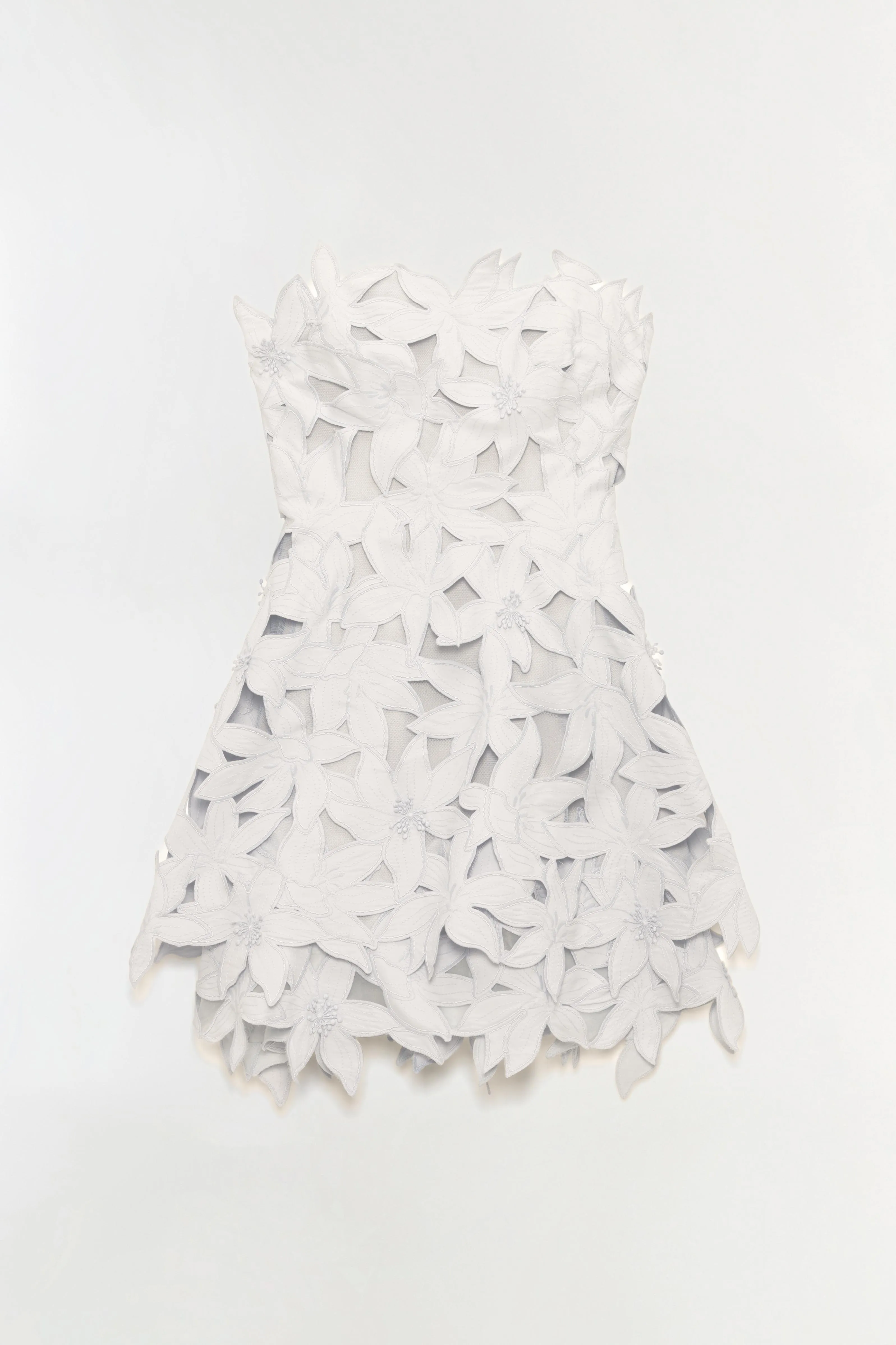 Miri Embroidered Cotton Bustier Mini Dress sold by Simkhai