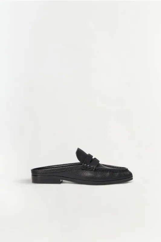 Dean Pebbled Leather Loafer Mule made by Simkhai