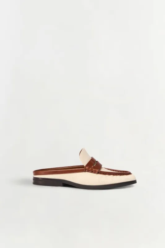 Dean Canvas Combo Loafer Mule made by Simkhai