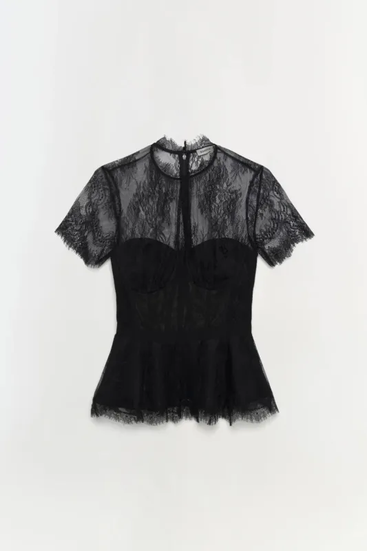 Signature Kehlani Lace Bustier Top made by Simkhai