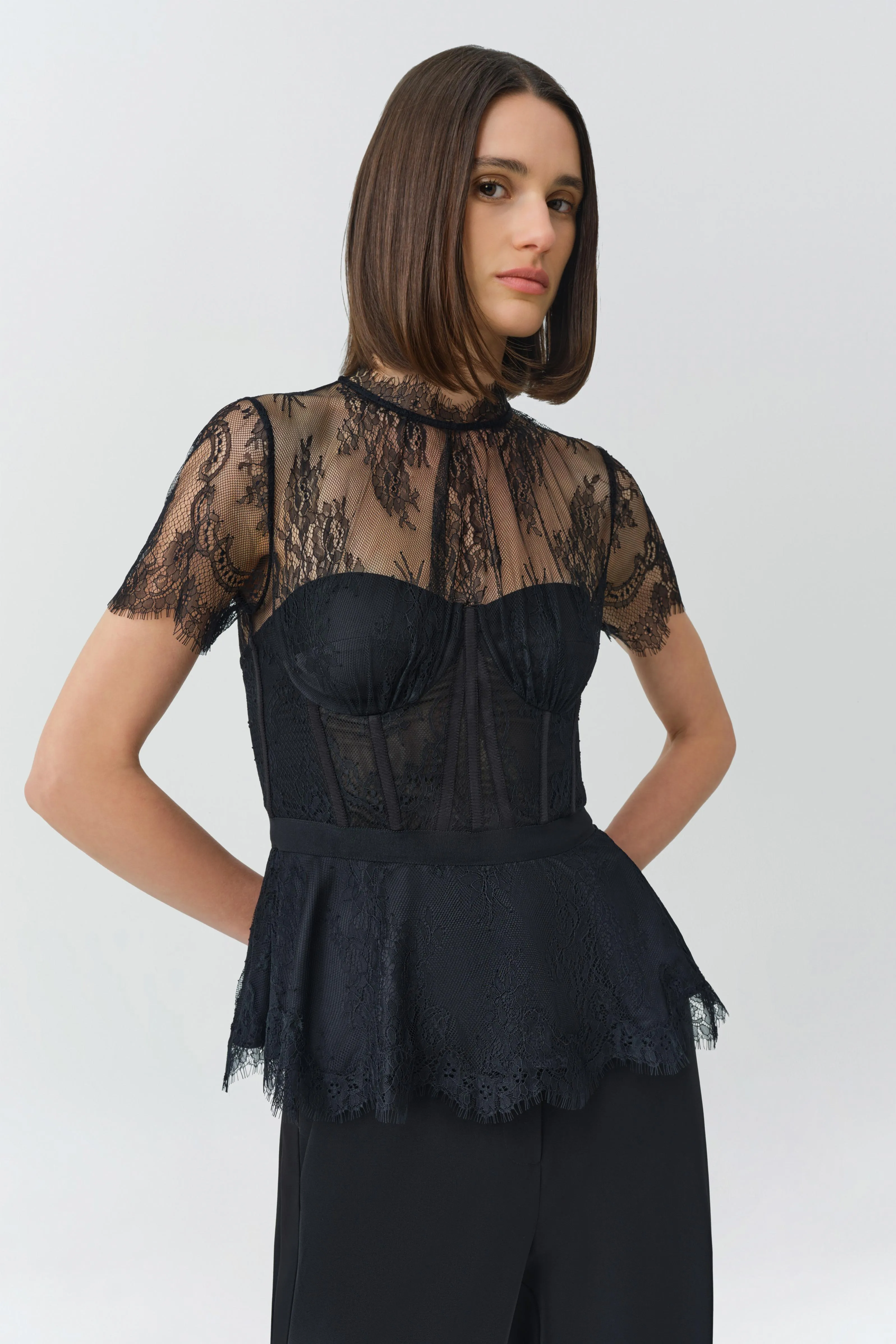 Signature Kehlani Lace Bustier Top sold by Simkhai product image thumbnail 3