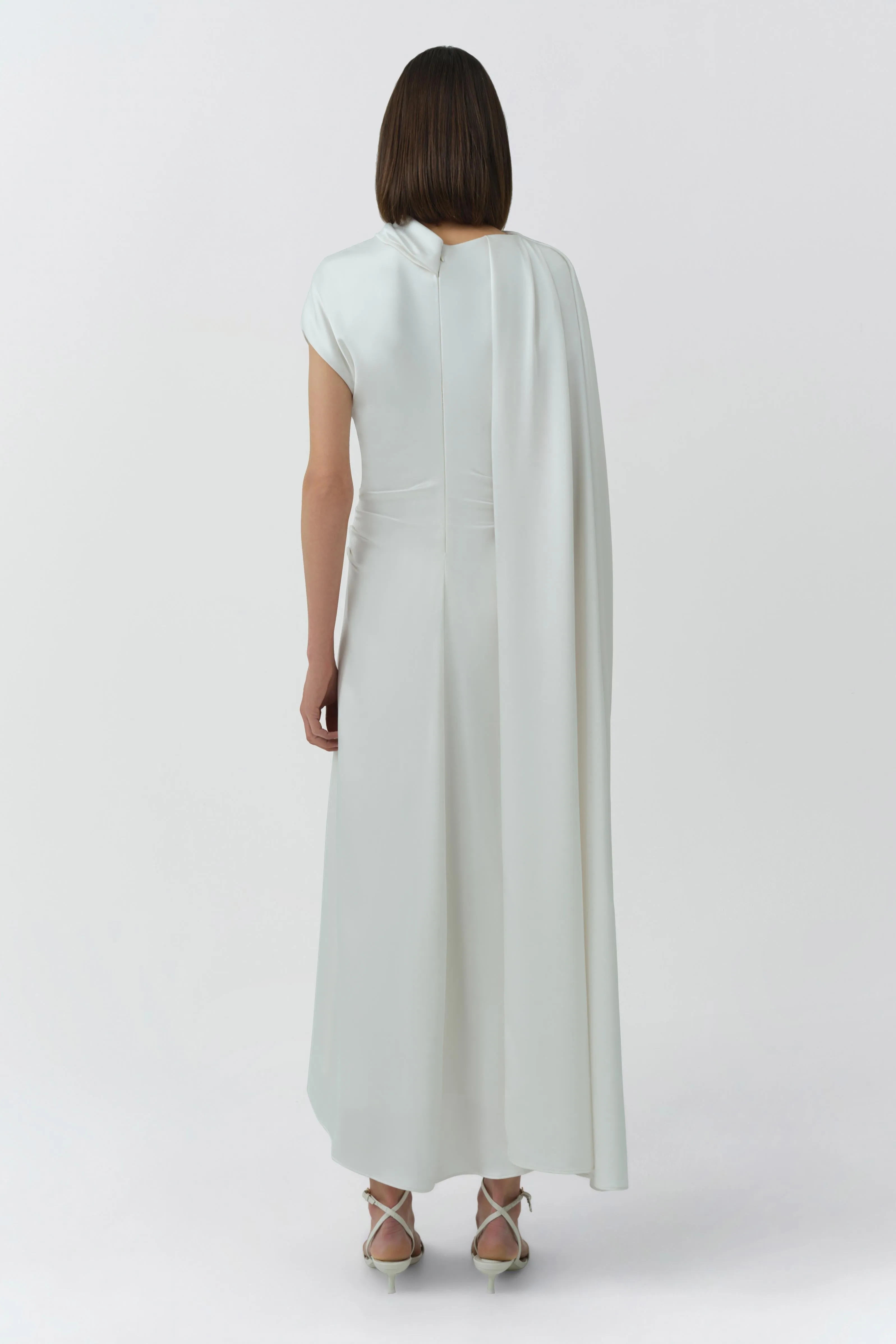 Jacka Satin Cape Midi Dress sold by Simkhai product image thumbnail 5