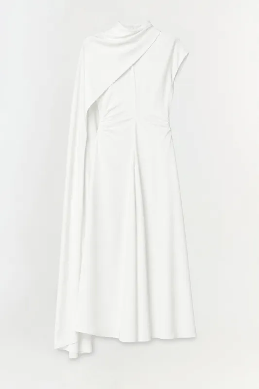 Jacka Satin Cape Midi Dress made by Simkhai
