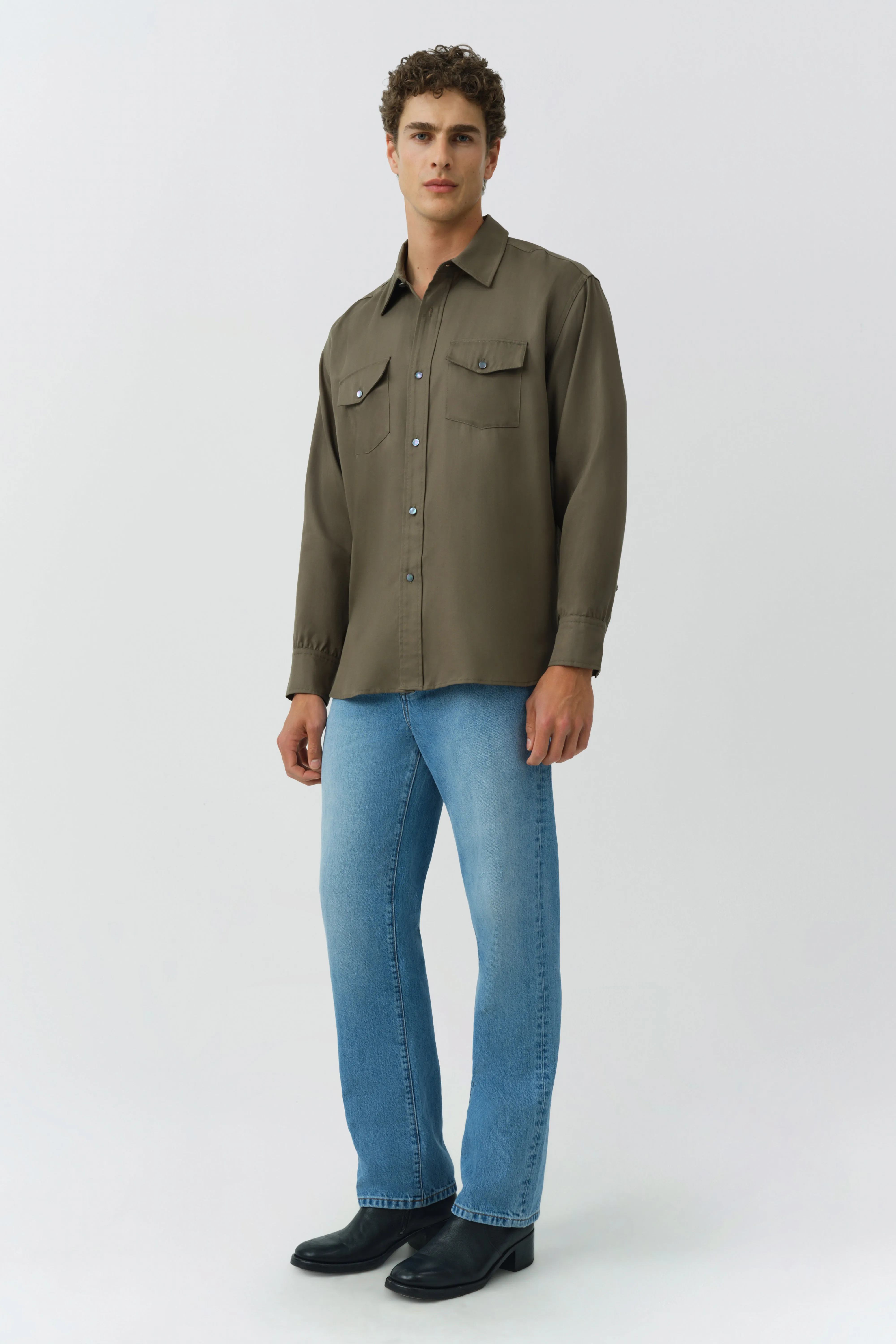 Carter Refined Workwear Shirt sold by Simkhai product image thumbnail 4