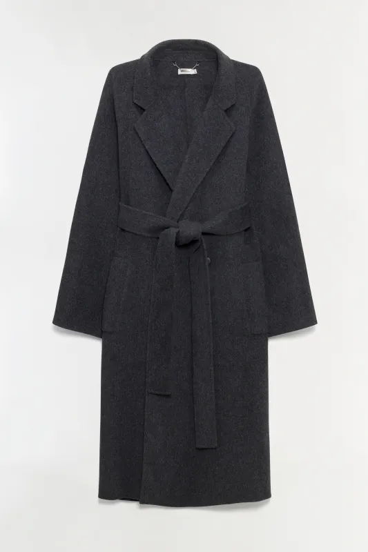 Sutton Double Breasted Wool Coat made by Simkhai