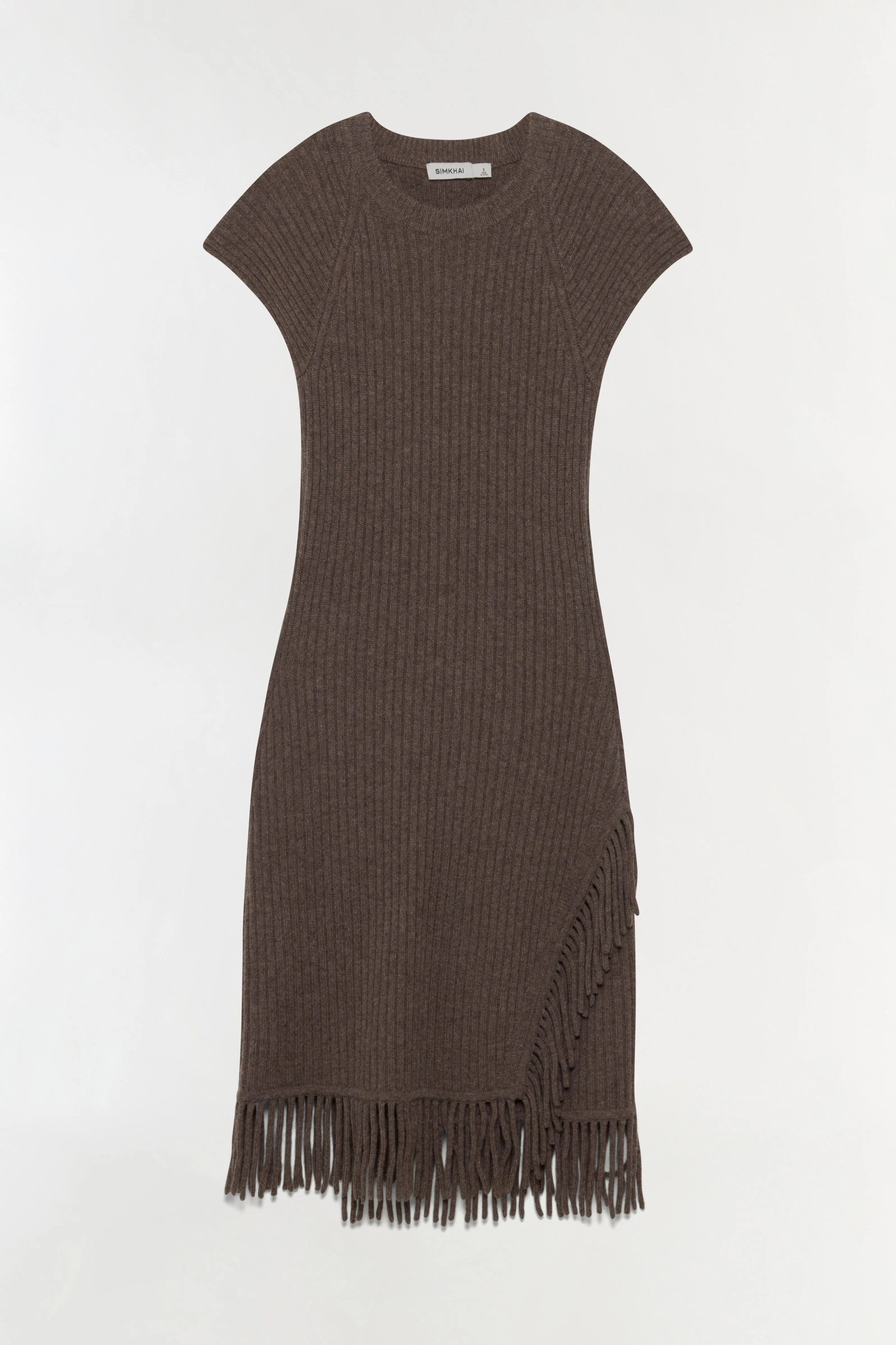 Margot Knit Fringe Mini Dress sold by Simkhai