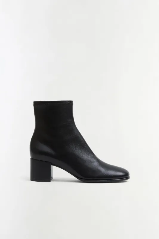 Bianca Stretch Leather Ankle Boot made by Simkhai