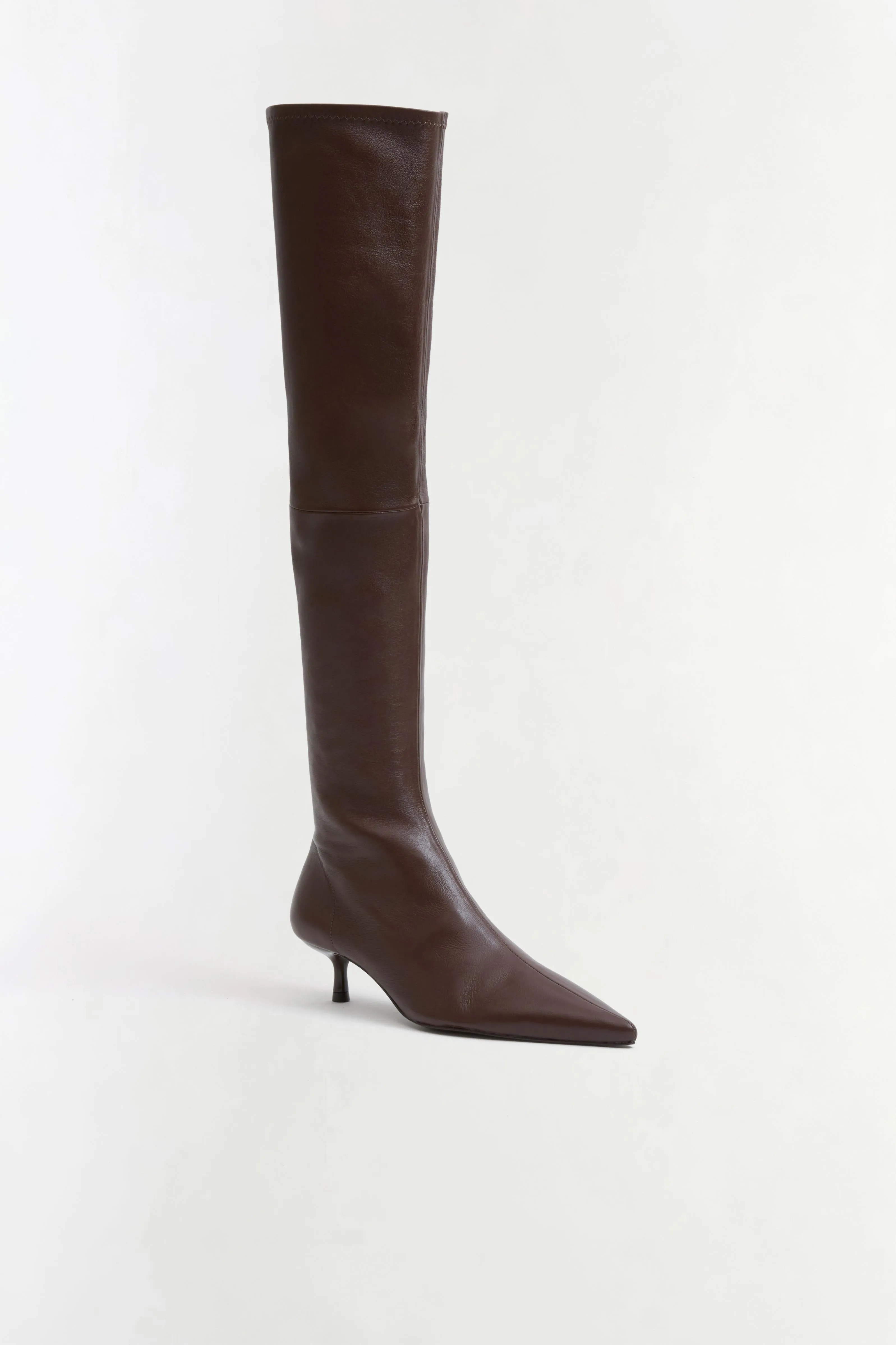 Joni Stretch Leather Over The Knee Boot sold by Simkhai product image thumbnail 2