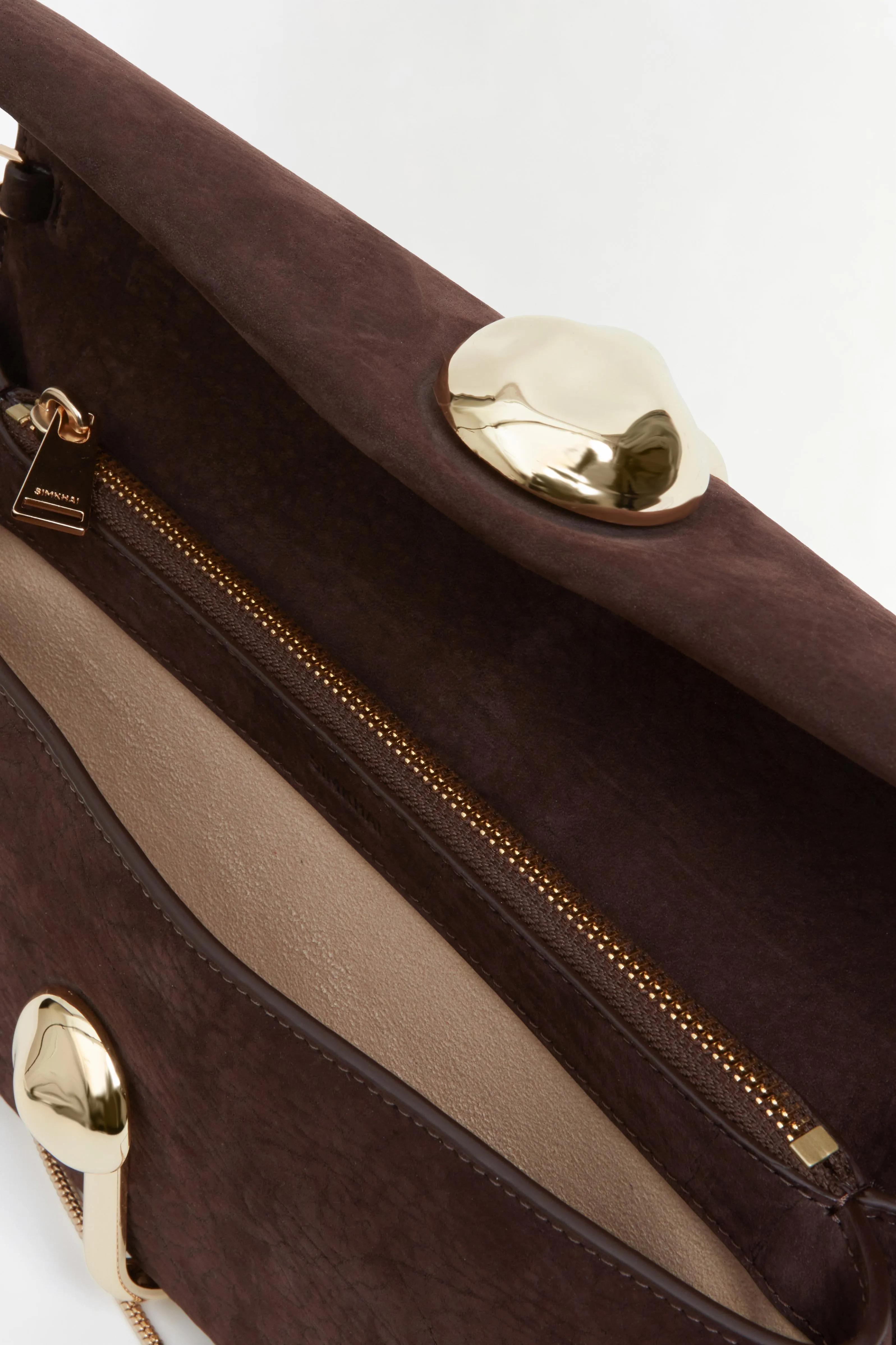 Amaya Nubuck Leather Clutch sold by Simkhai product image thumbnail 4