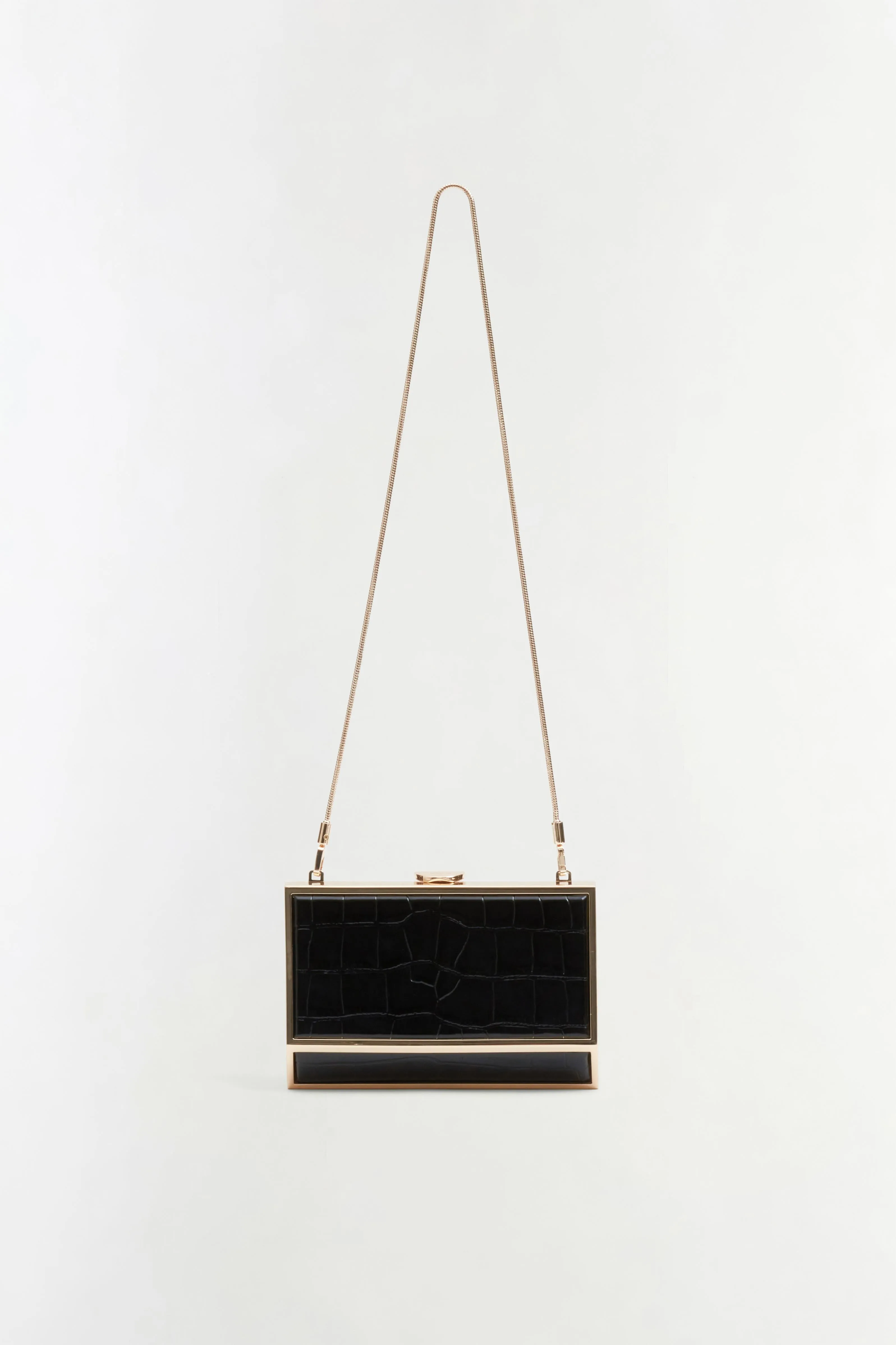 Maddox Croc-Embossed Leather Clutch sold by Simkhai product image thumbnail 5