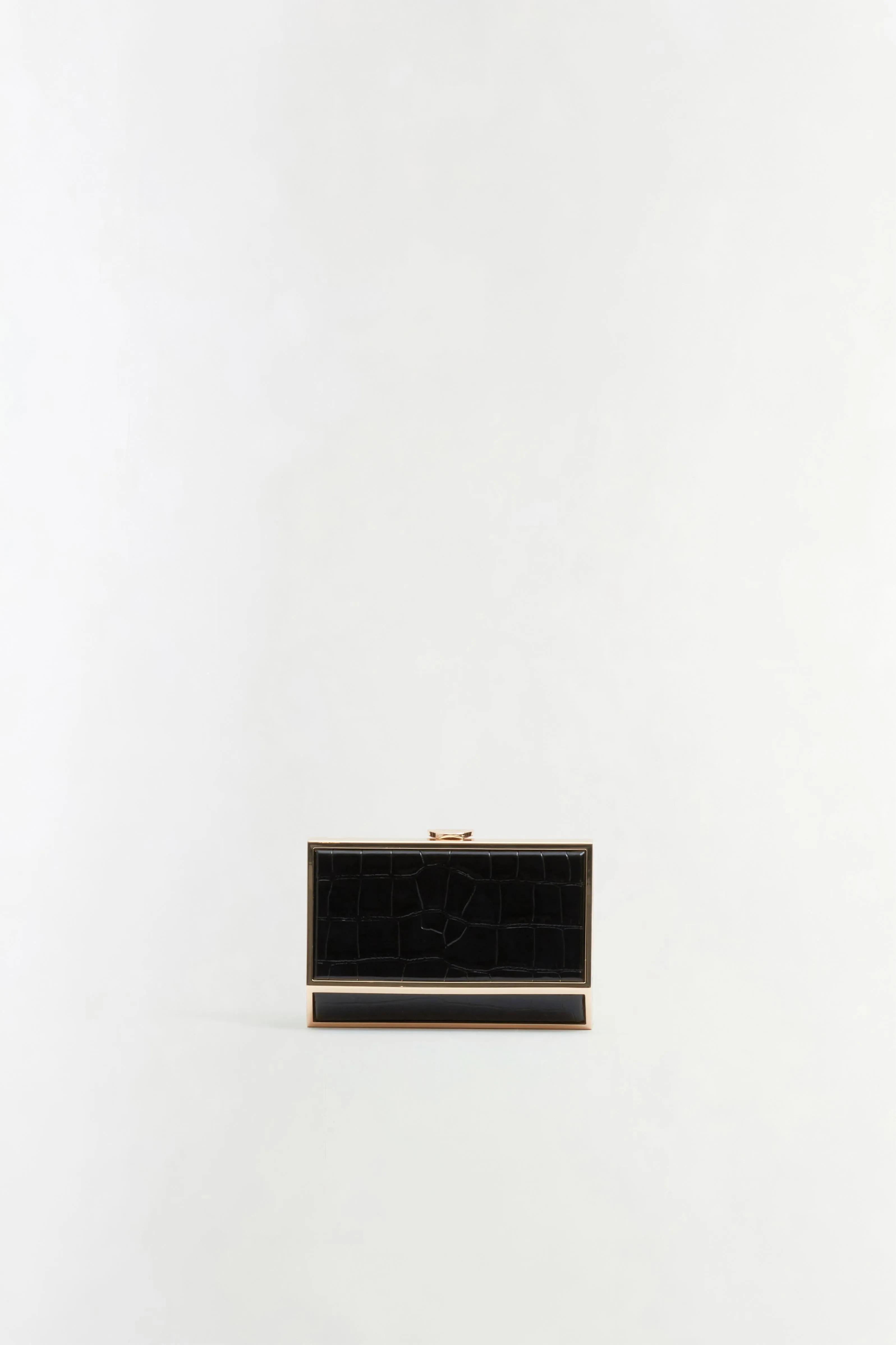 Maddox Croc-Embossed Leather Clutch sold by Simkhai