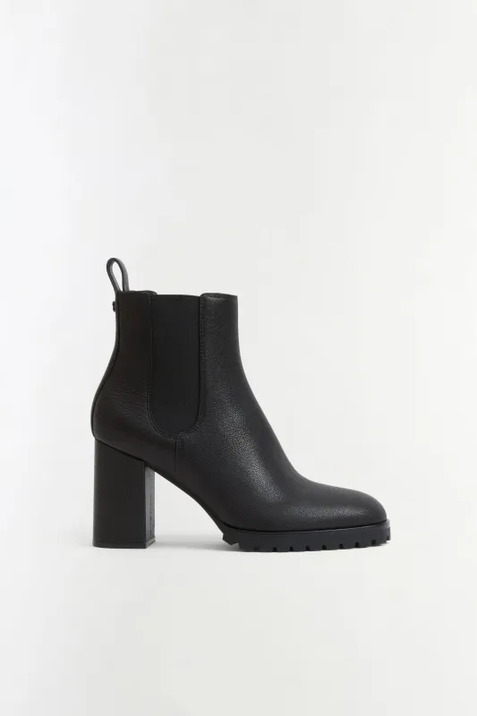 Kayla Leather Heeled Chelsea Boot made by Simkhai