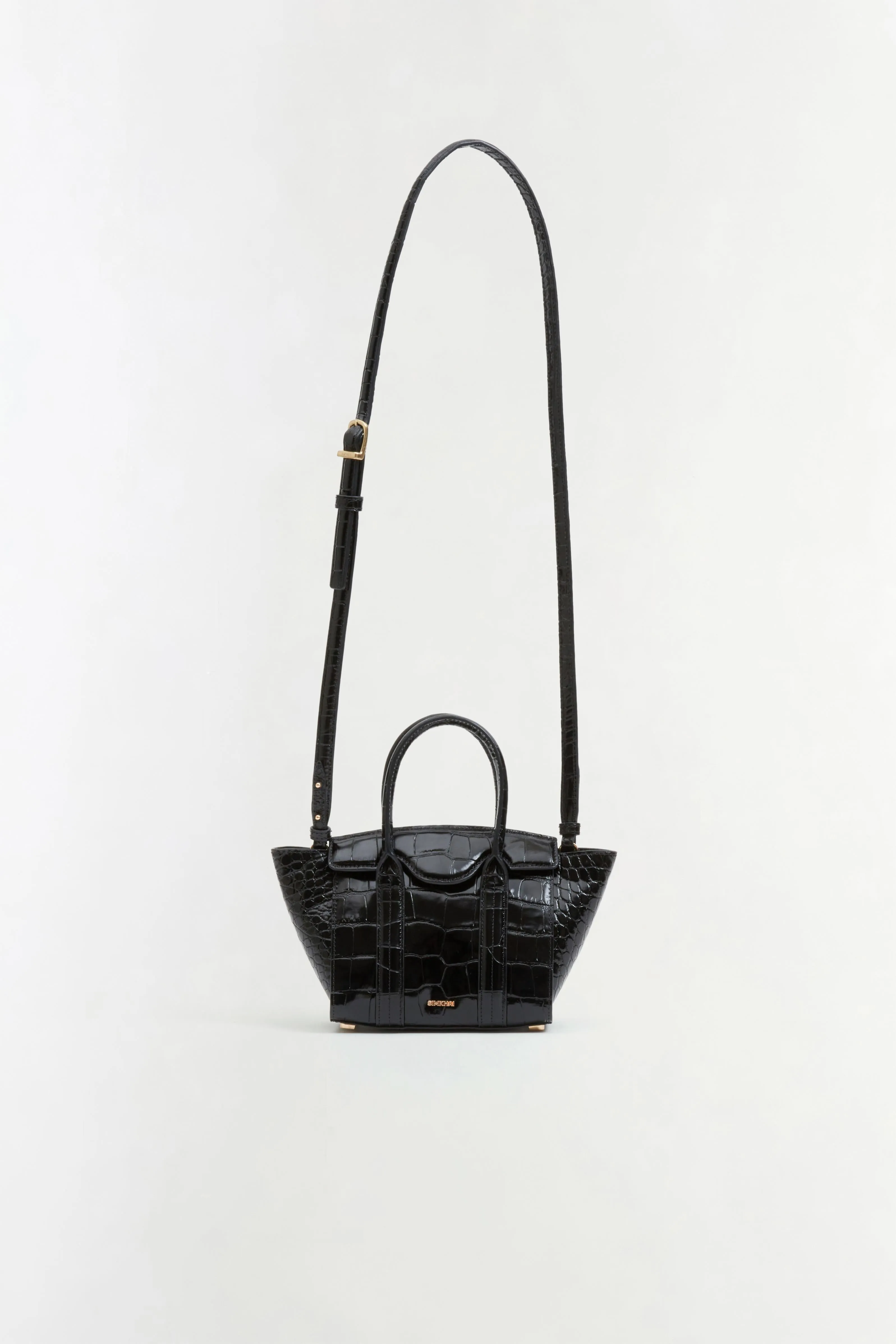 Nicola Croc-Embossed Leather Mini Tote sold by Simkhai product image thumbnail 4