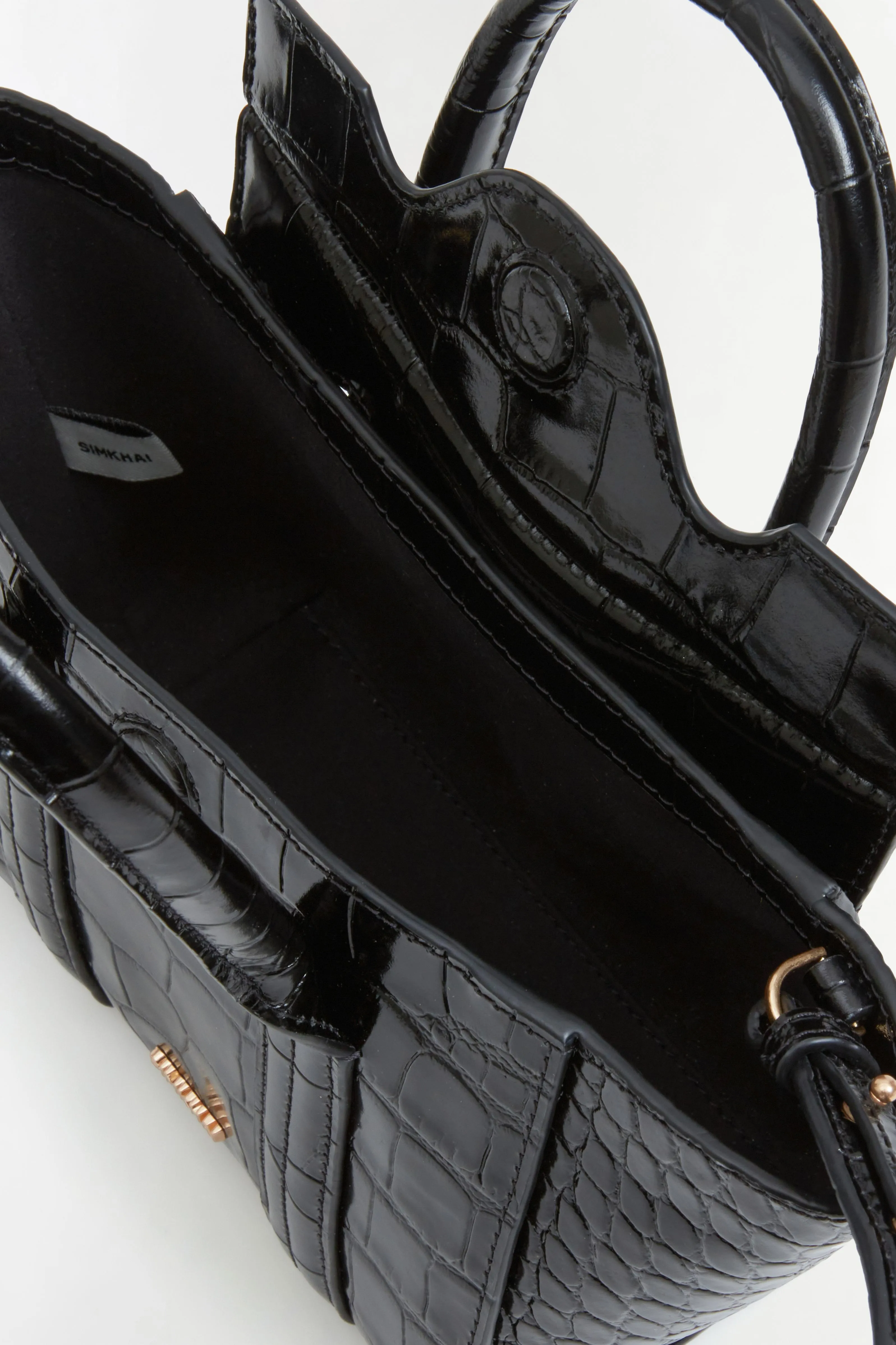 Nicola Croc-Embossed Leather Mini Tote sold by Simkhai product image thumbnail 3