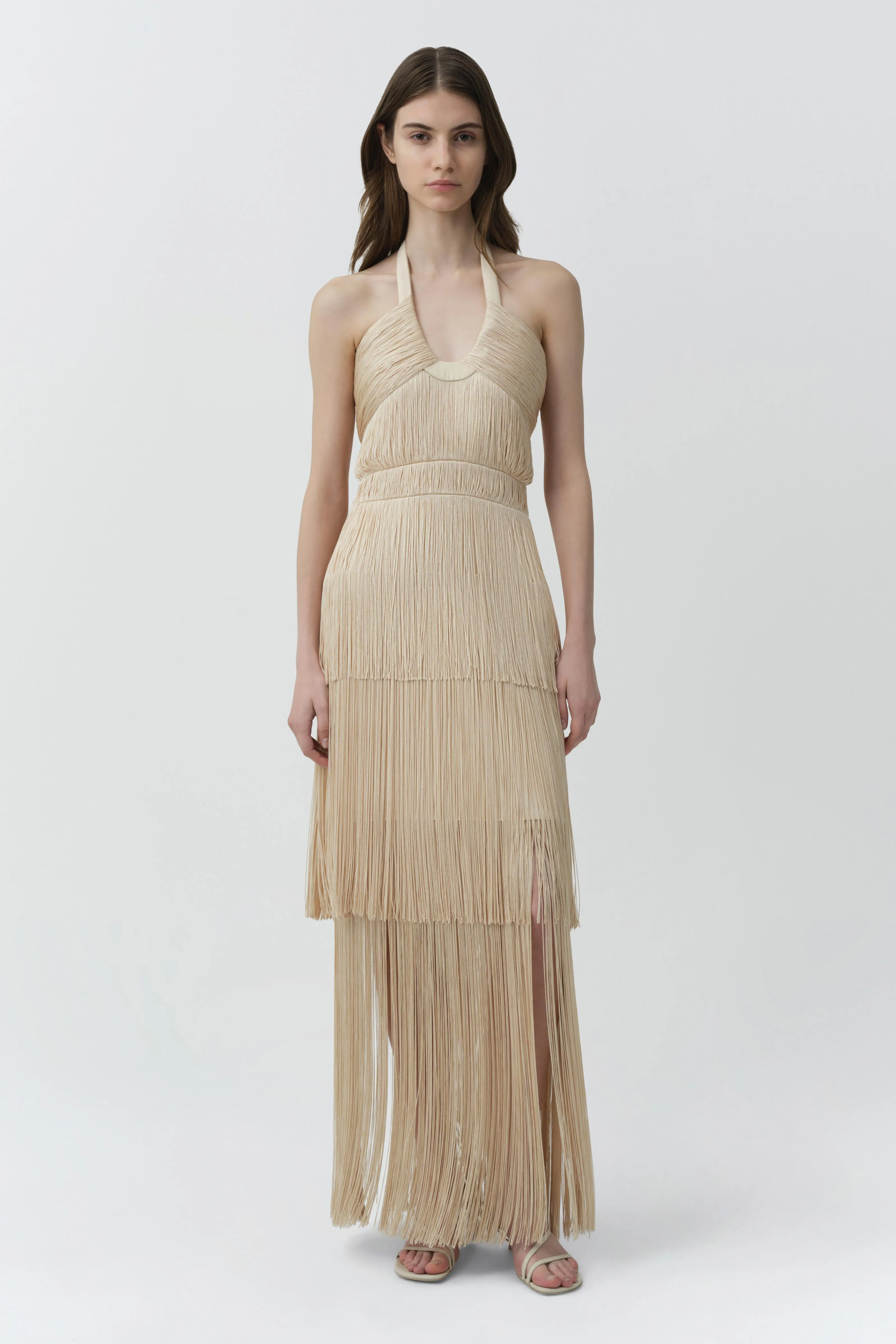 Baldwin Draped Fringe Gown sold by Simkhai product image thumbnail 2