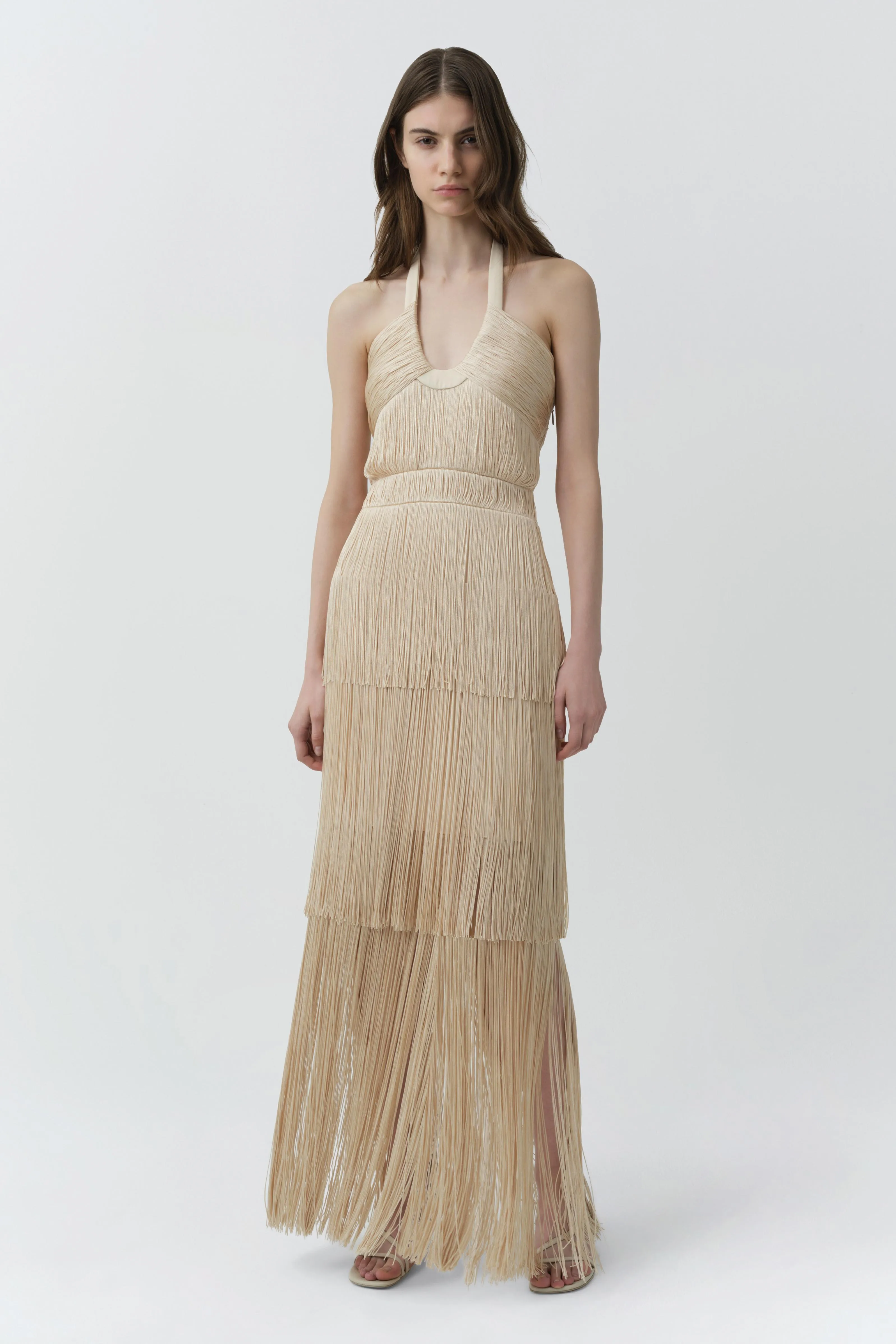 Baldwin Draped Fringe Gown sold by Simkhai product image thumbnail 4