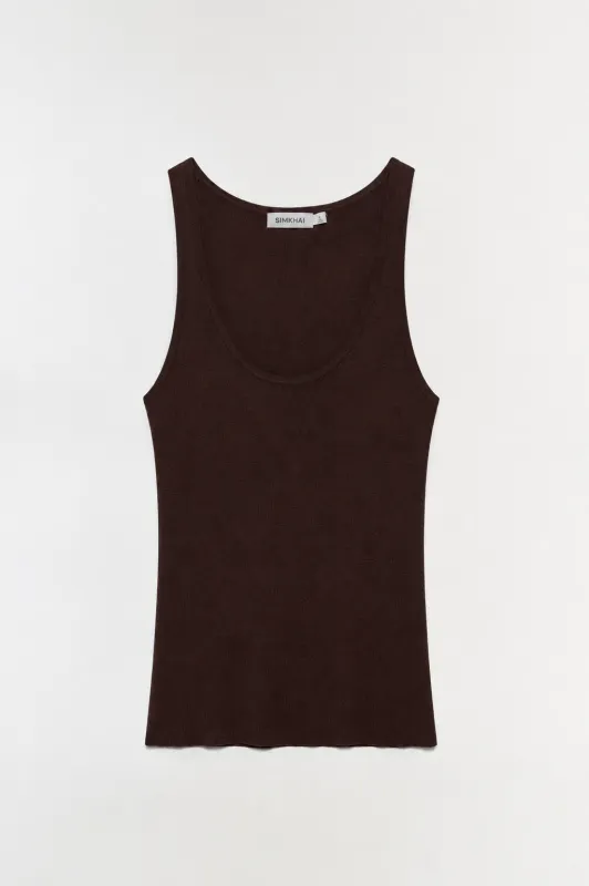 Kioni Silk Cashmere Tank made by Simkhai