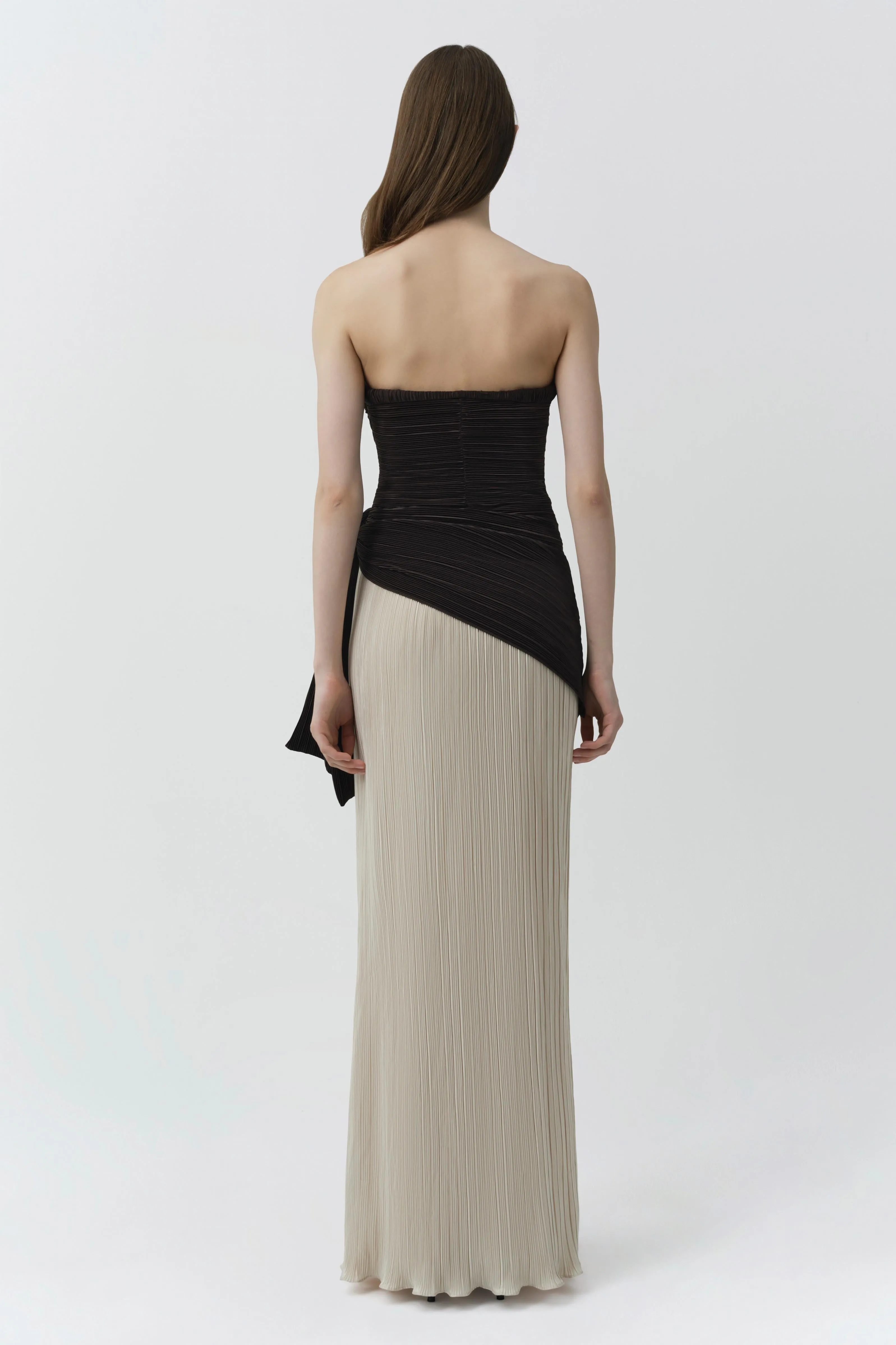 Laia Plisse Bustier Gown sold by Simkhai product image thumbnail 5