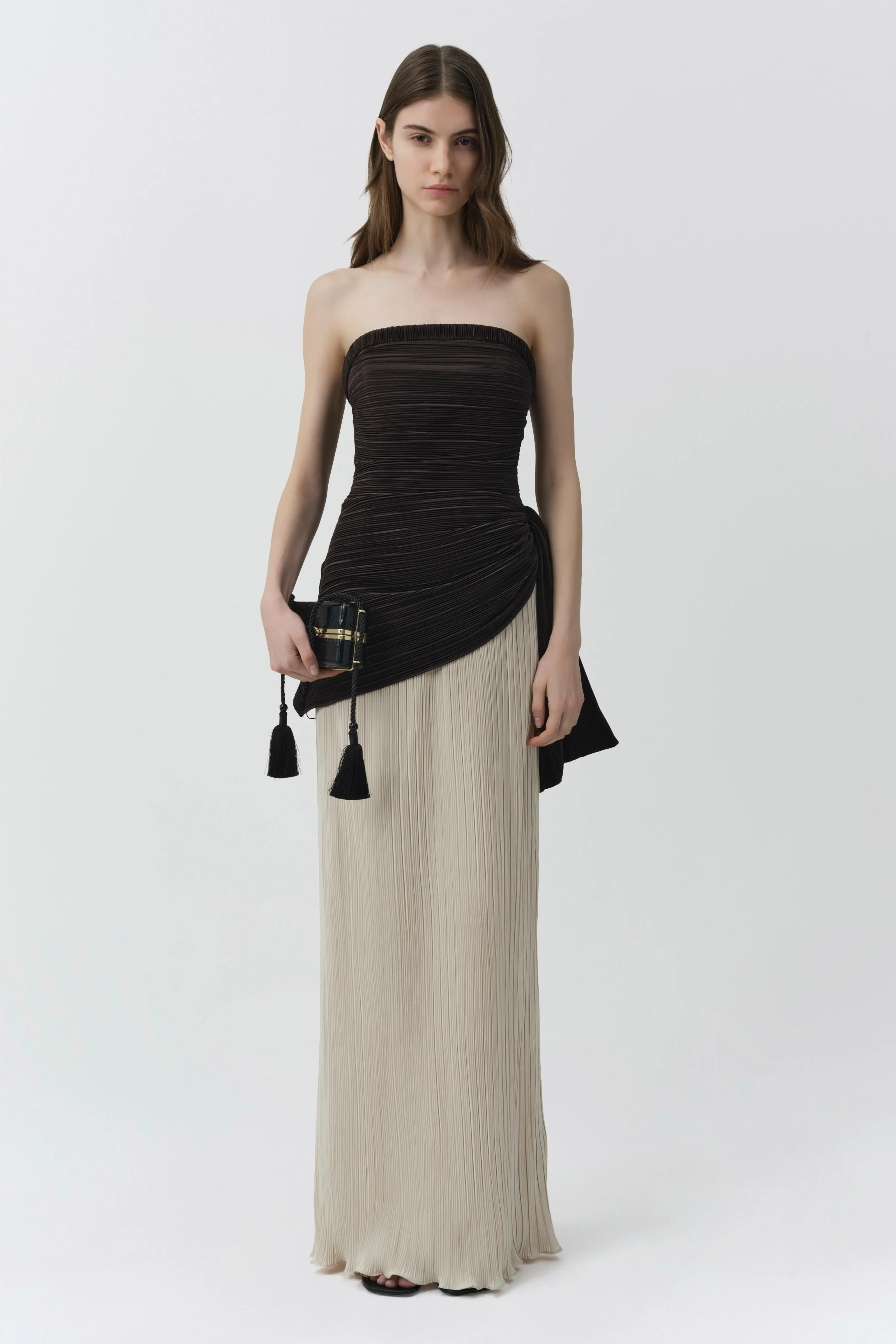 Laia Plisse Bustier Gown sold by Simkhai product image thumbnail 4