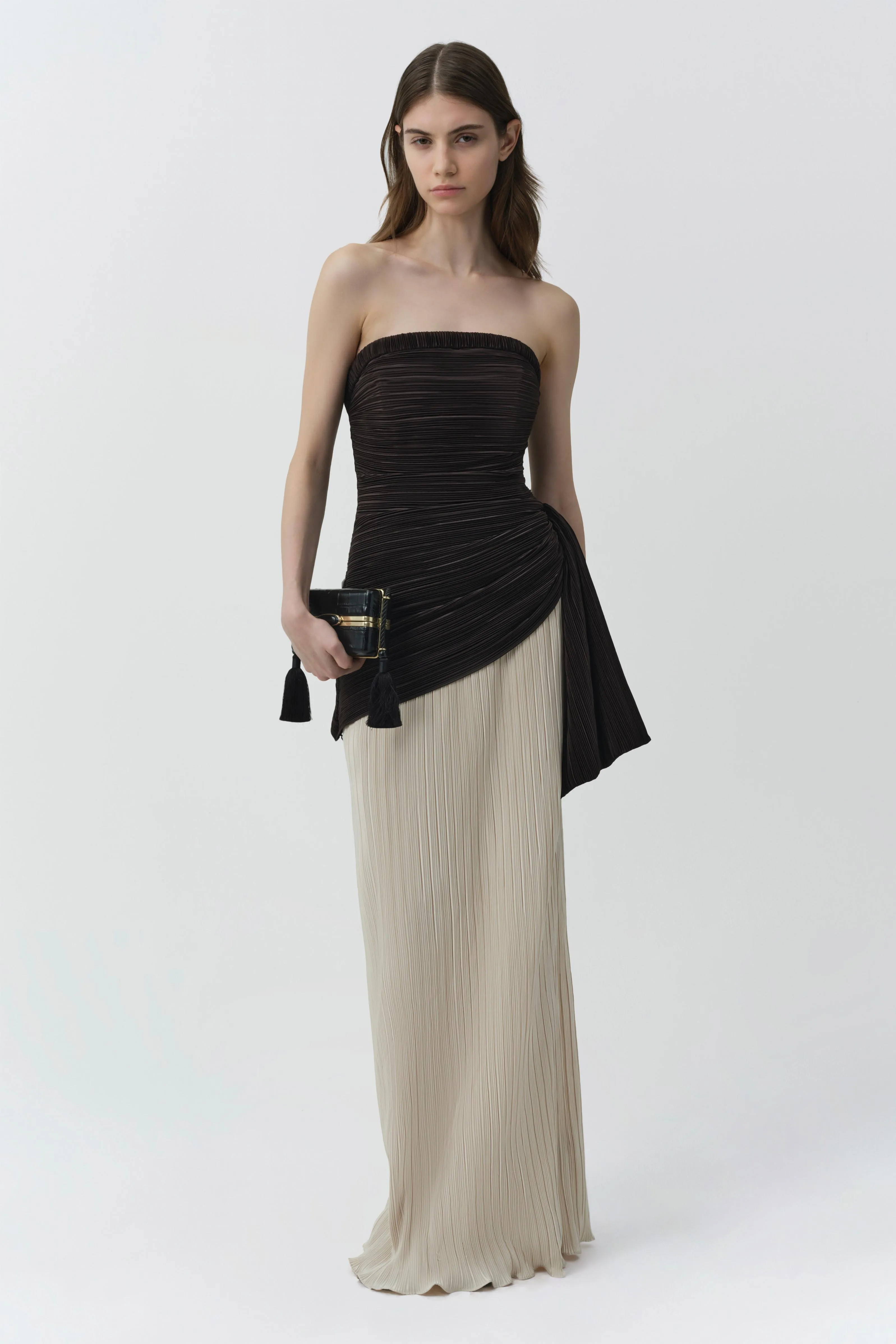 Laia Plisse Bustier Gown sold by Simkhai product image thumbnail 2